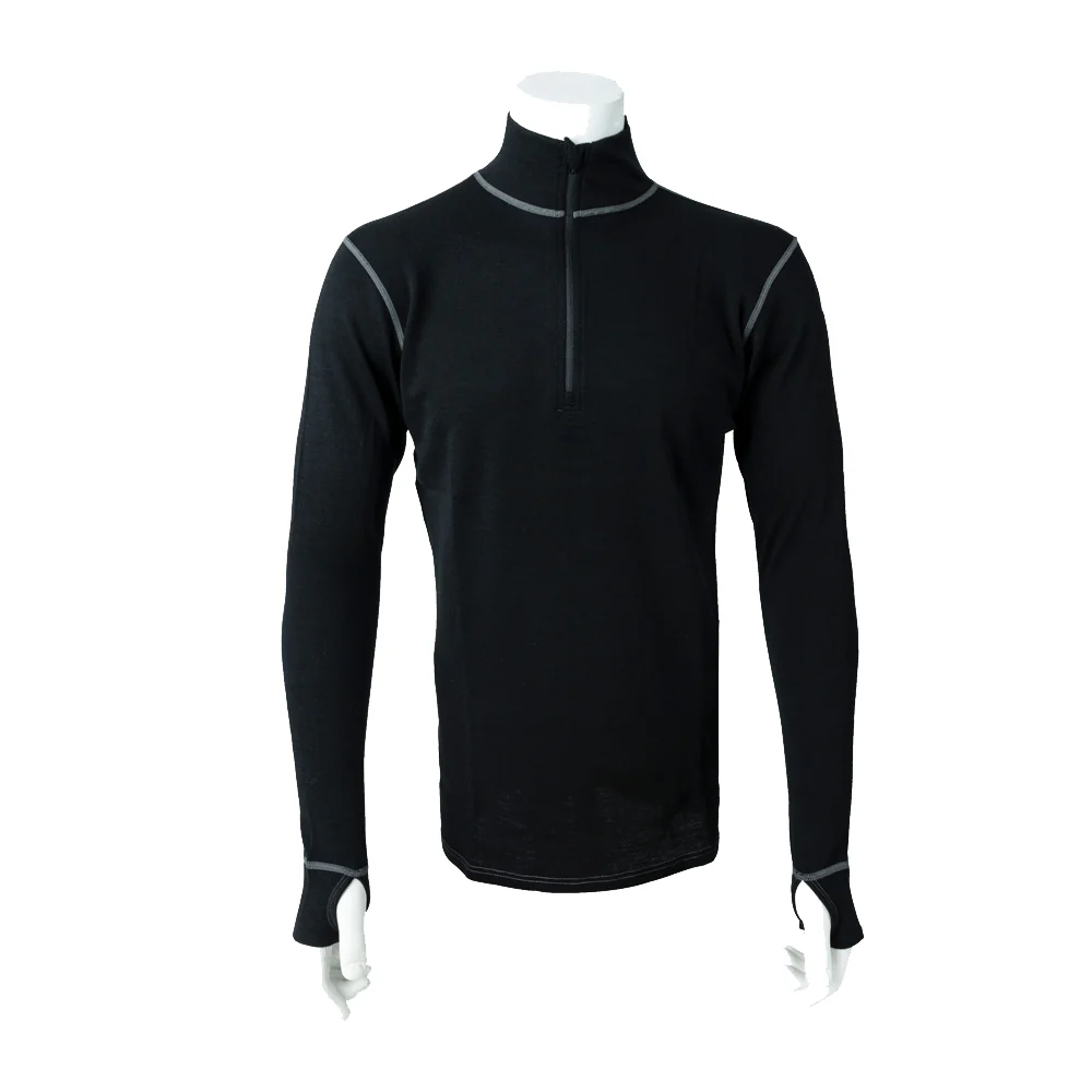 100% Merino Wool Zip Up Base Layer - Image 11