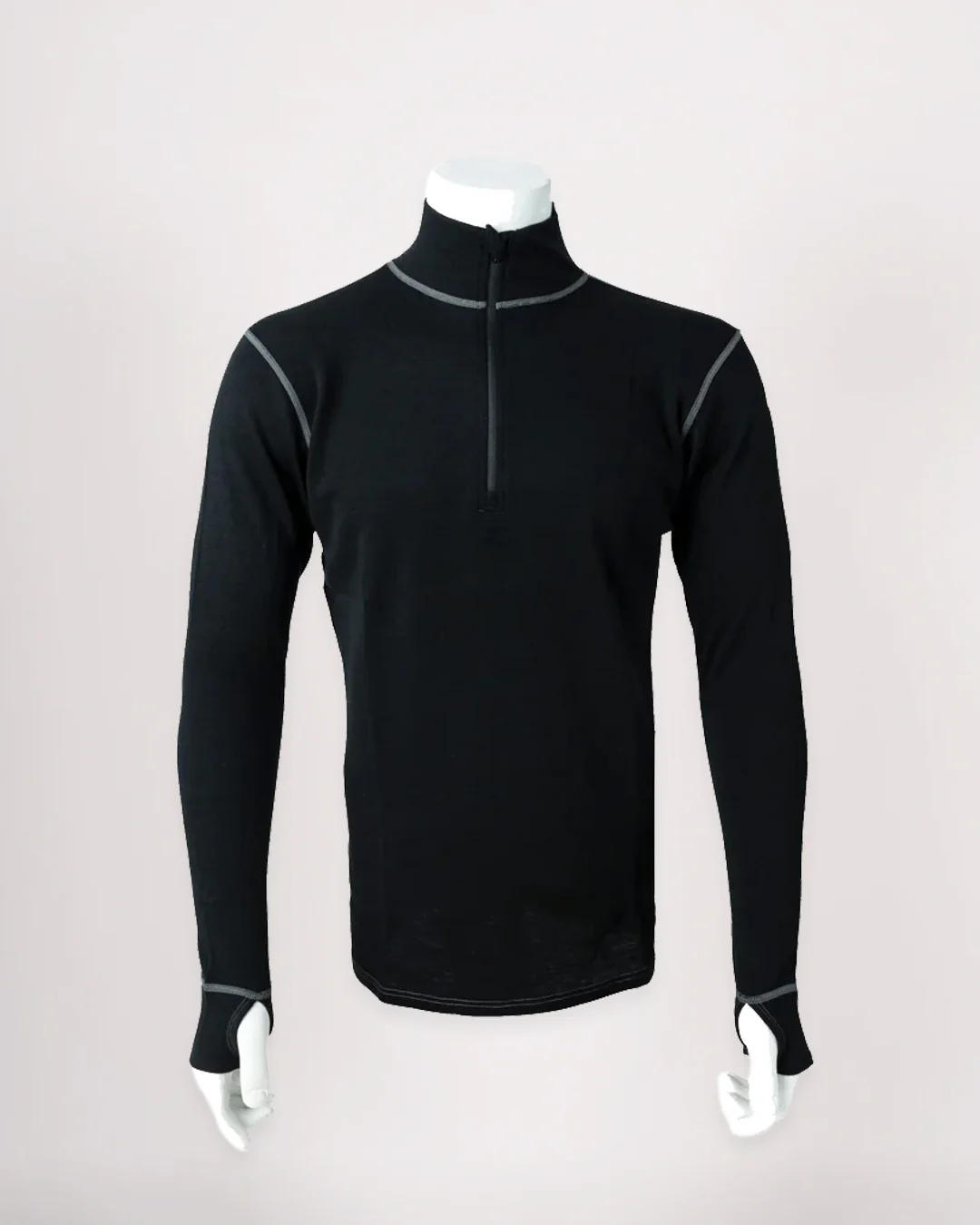 100% Merino Wool Zip Up Base Layer - Image 6