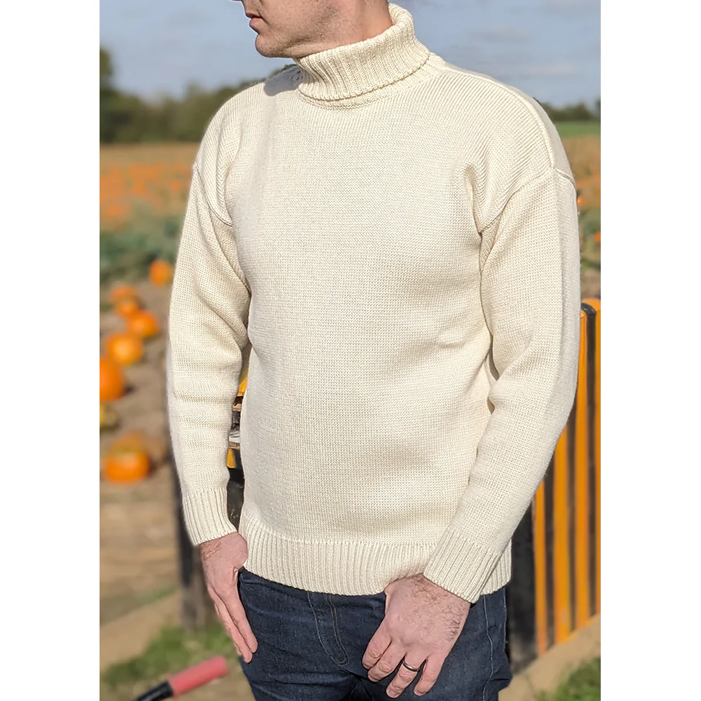 100% Merino Wool Classic Submariner Sweater - Image 8