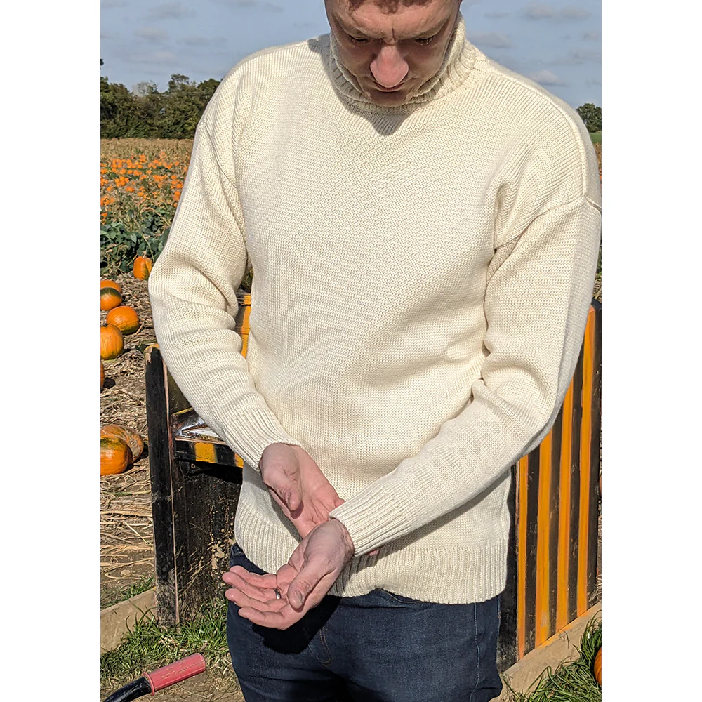 100% Merino Wool Classic Submariner Sweater - Image 9