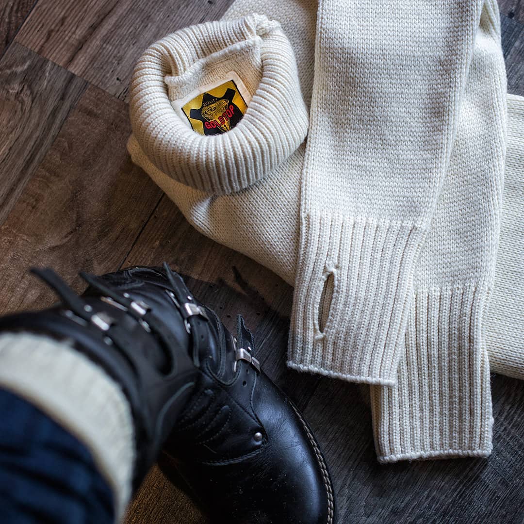 100% Merino Wool Fitted Submariner Sweater - Image 6