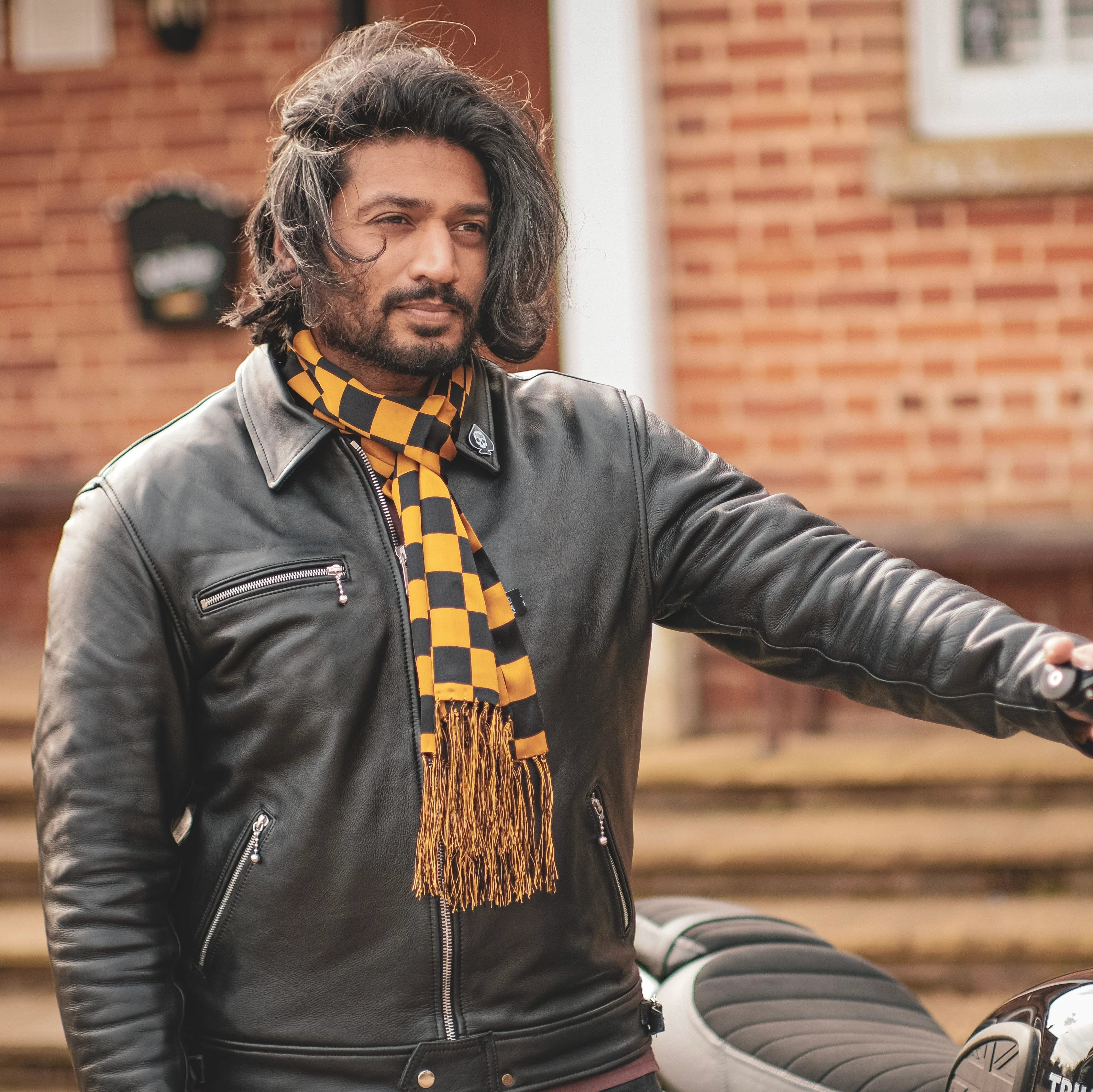 100% Silk Motorcycle Scarf - Image 25