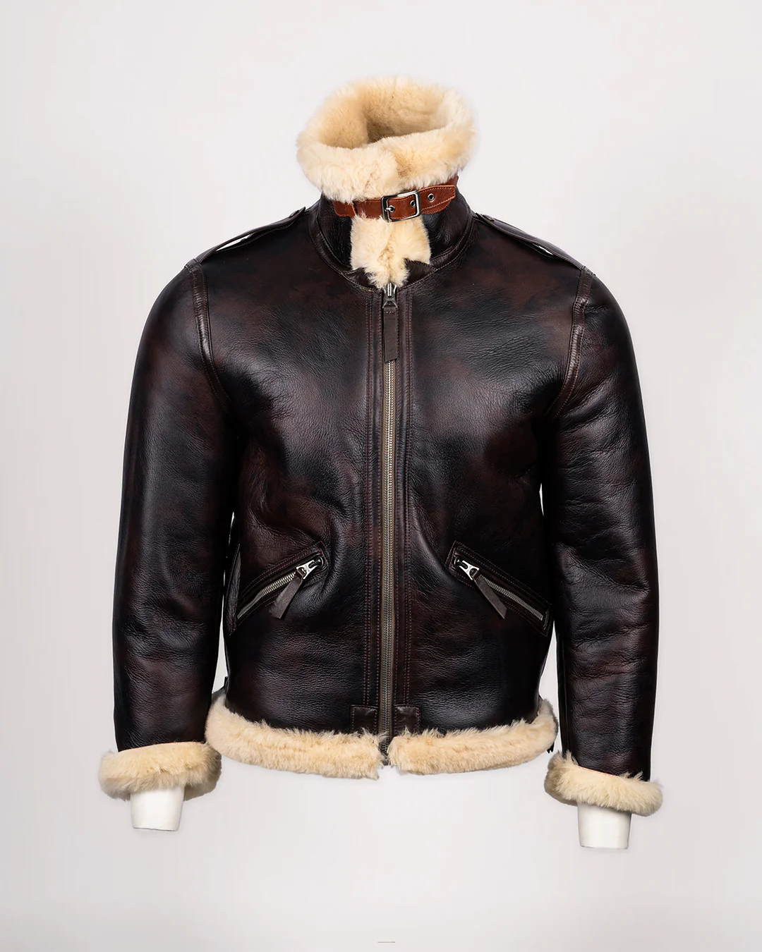 USAAF B-6 Sheepskin Flying Jacket - Redskin - Image 3
