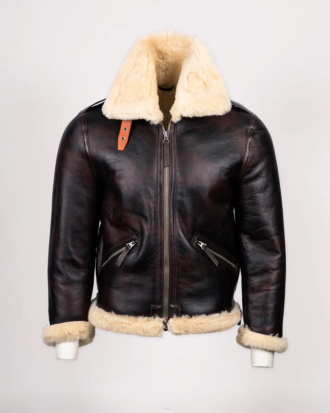 USAAF B-6 Sheepskin Flying Jacket - Redskin - Image 4