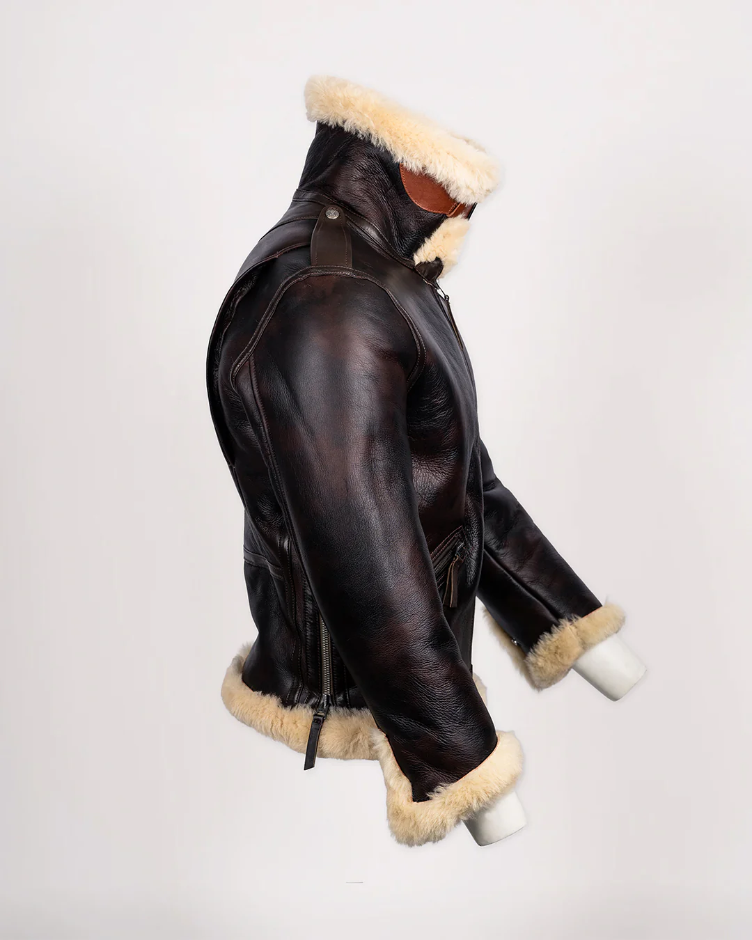 USAAF B-6 Sheepskin Flying Jacket - Redskin - Image 8