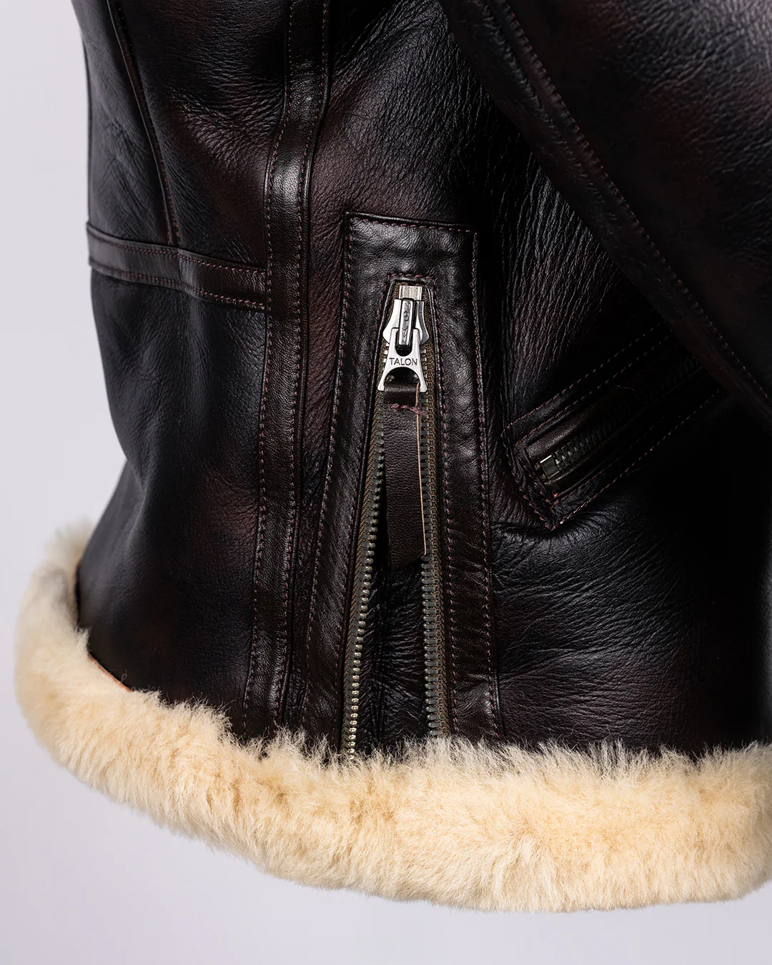 USAAF B-6 Sheepskin Flying Jacket - Redskin - Image 9