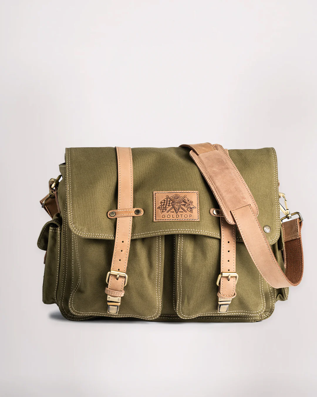 Canvas Crossbody Satchel - Image 13