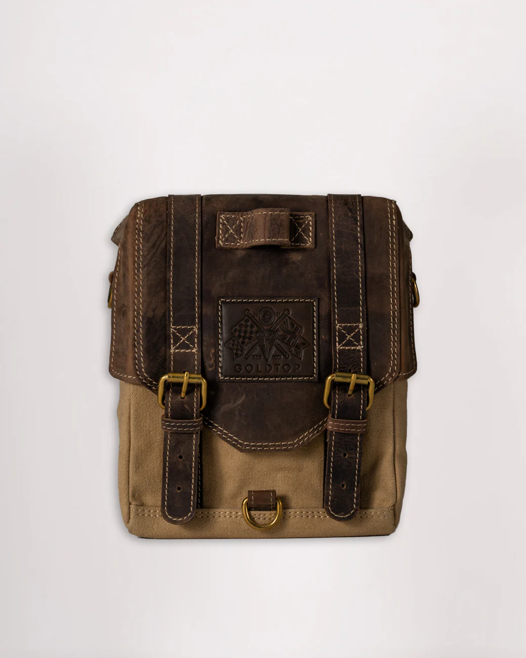 Canvas & Leather Tank Bag - Large - Image 10