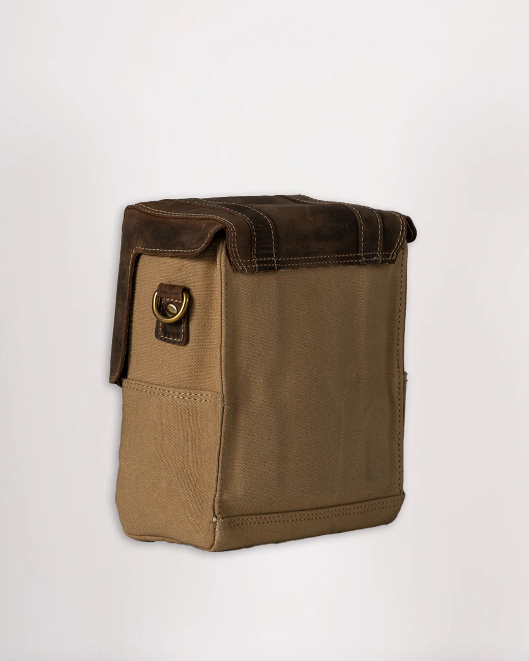 Canvas & Leather Tank Bag - Large - Image 11
