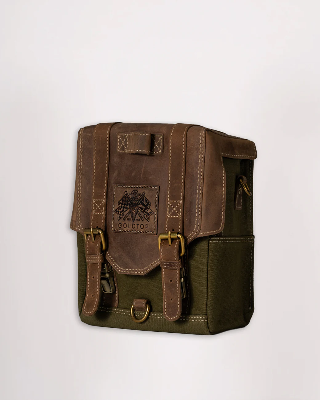 Canvas & Leather Tank Bag - Large - Image 14