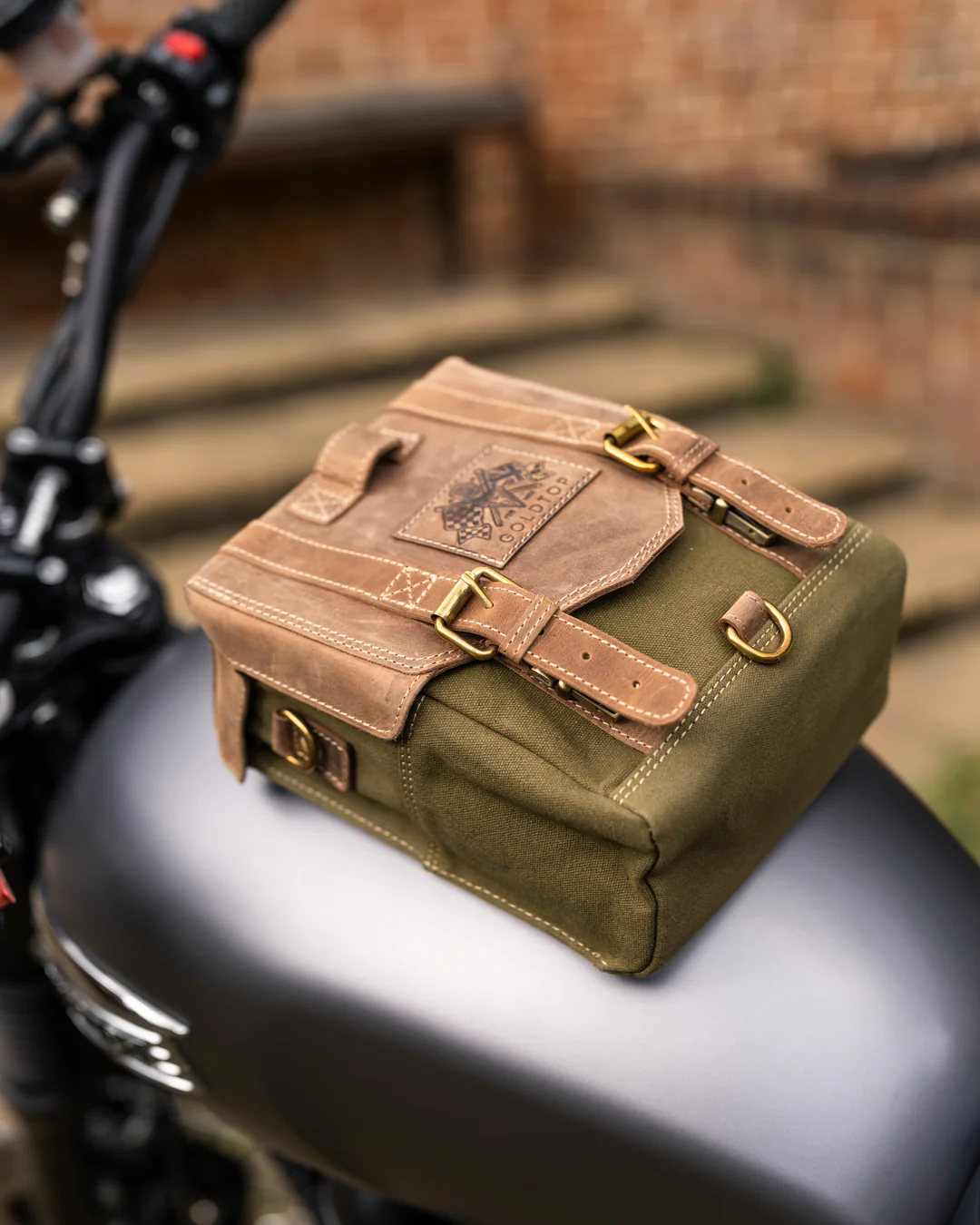 Canvas & Leather Tank Bag - Large - Image 15