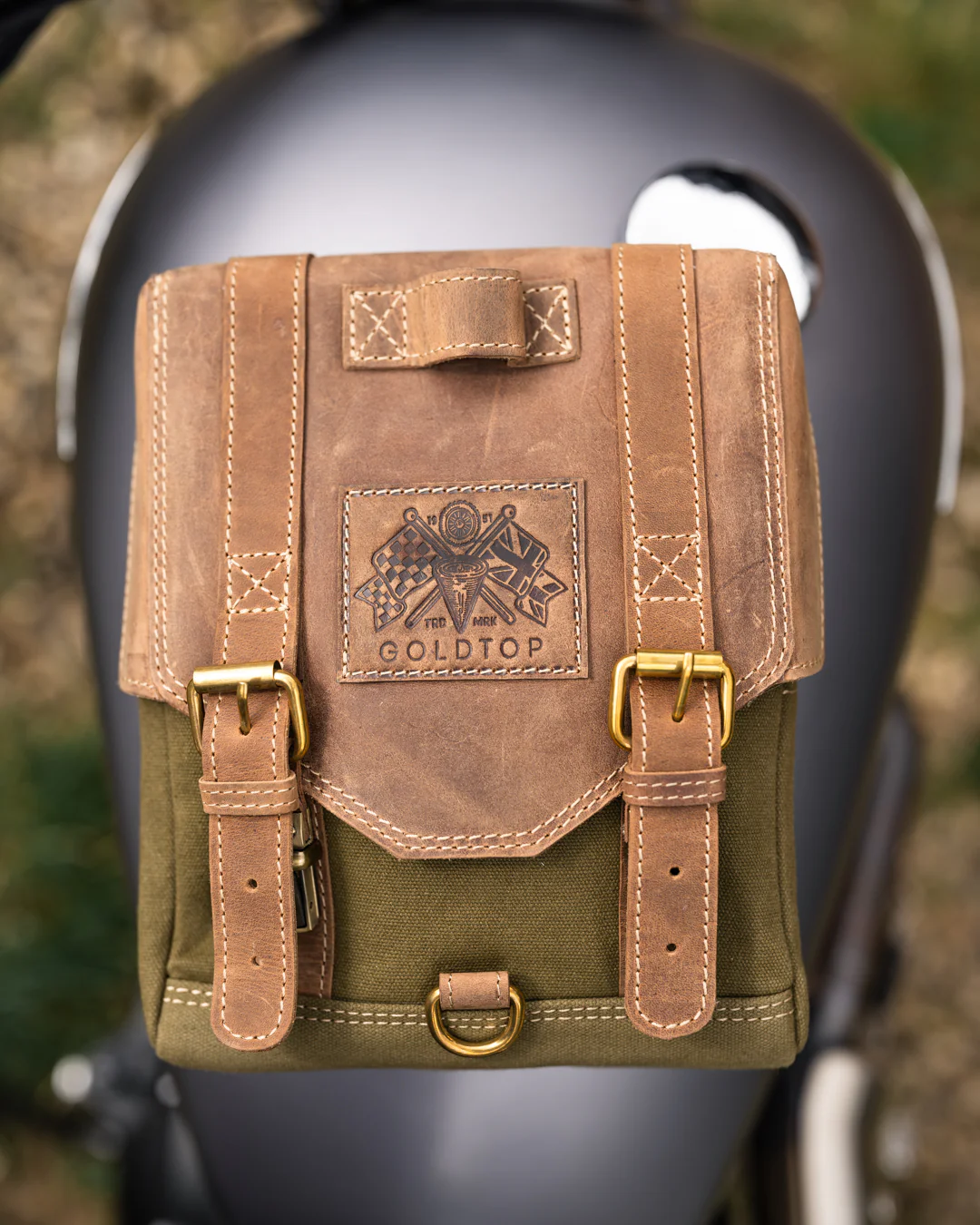 Canvas & Leather Tank Bag - Large - Image 16