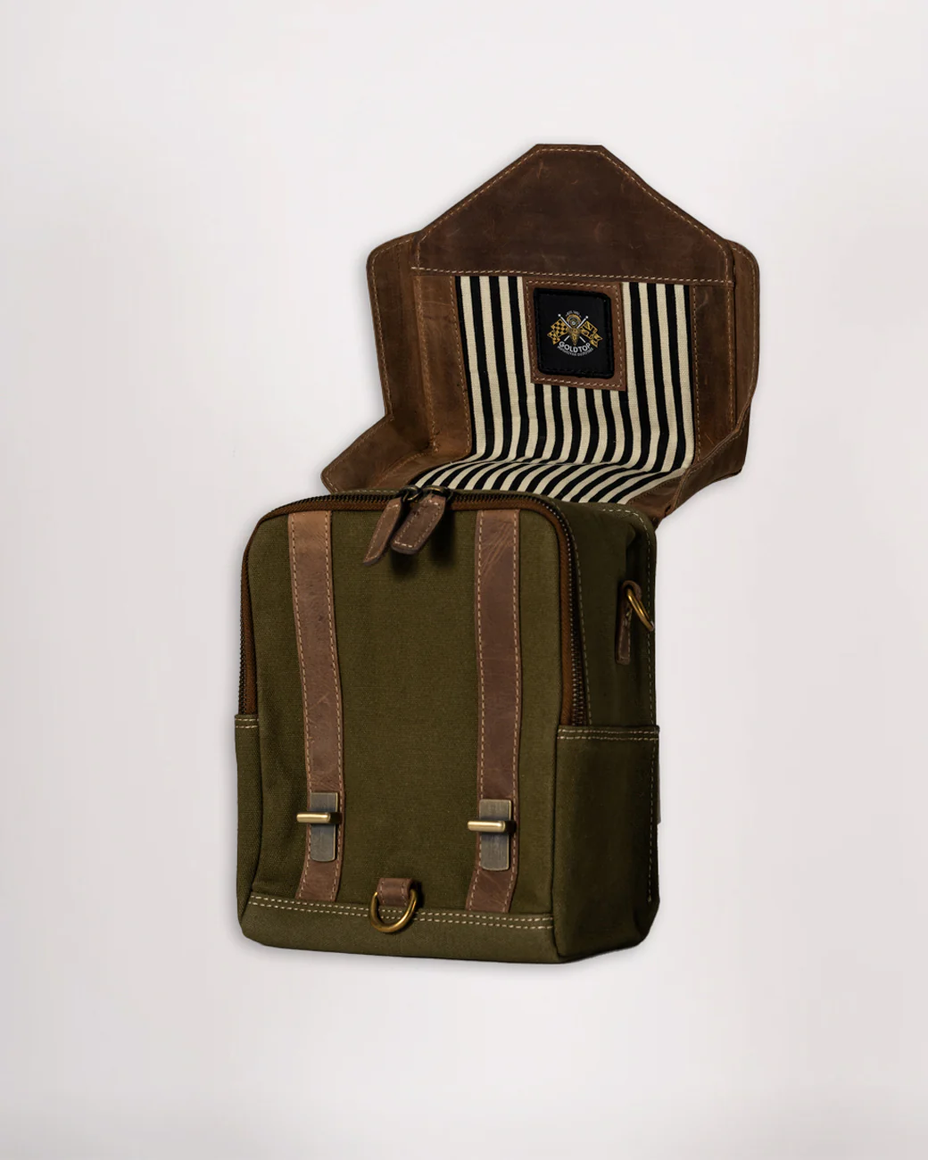 Canvas & Leather Tank Bag - Large - Image 22