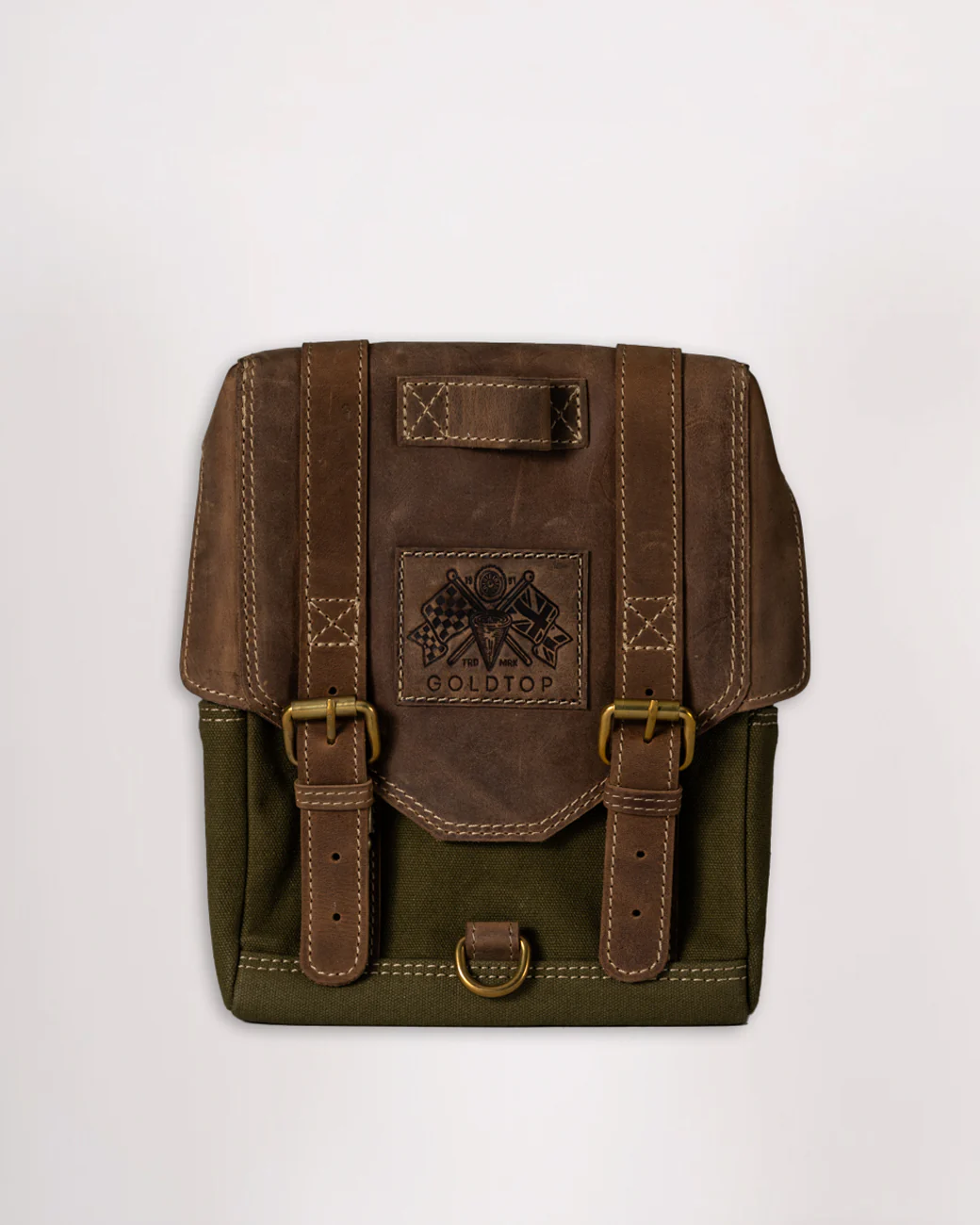 Canvas & Leather Tank Bag - Large - Image 23
