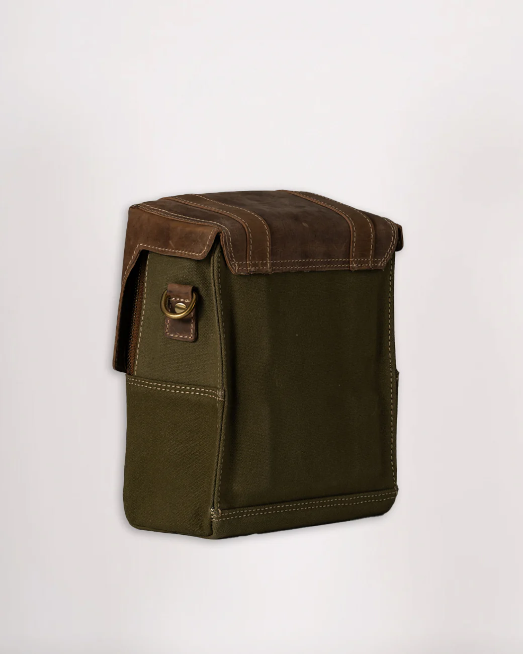Canvas & Leather Tank Bag - Large - Image 24