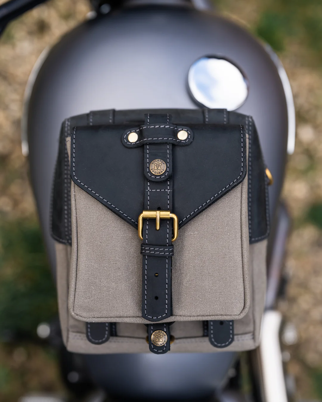 Canvas & Leather Tank Bag - Large - Image 29