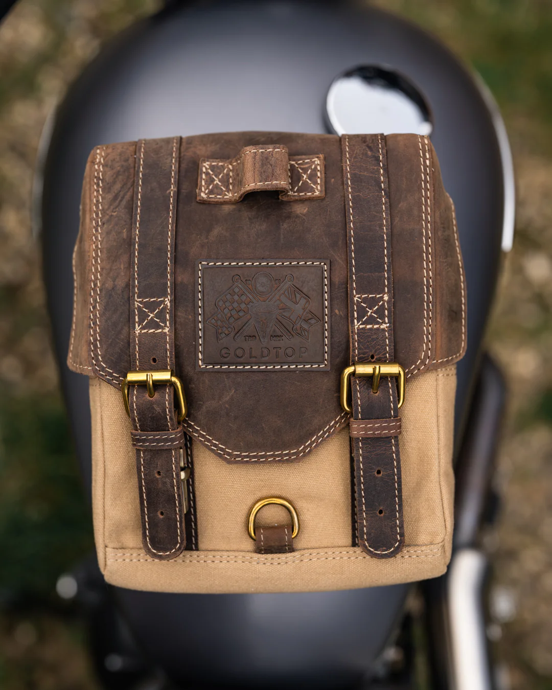 Canvas & Leather Tank Bag - Large - Image 3