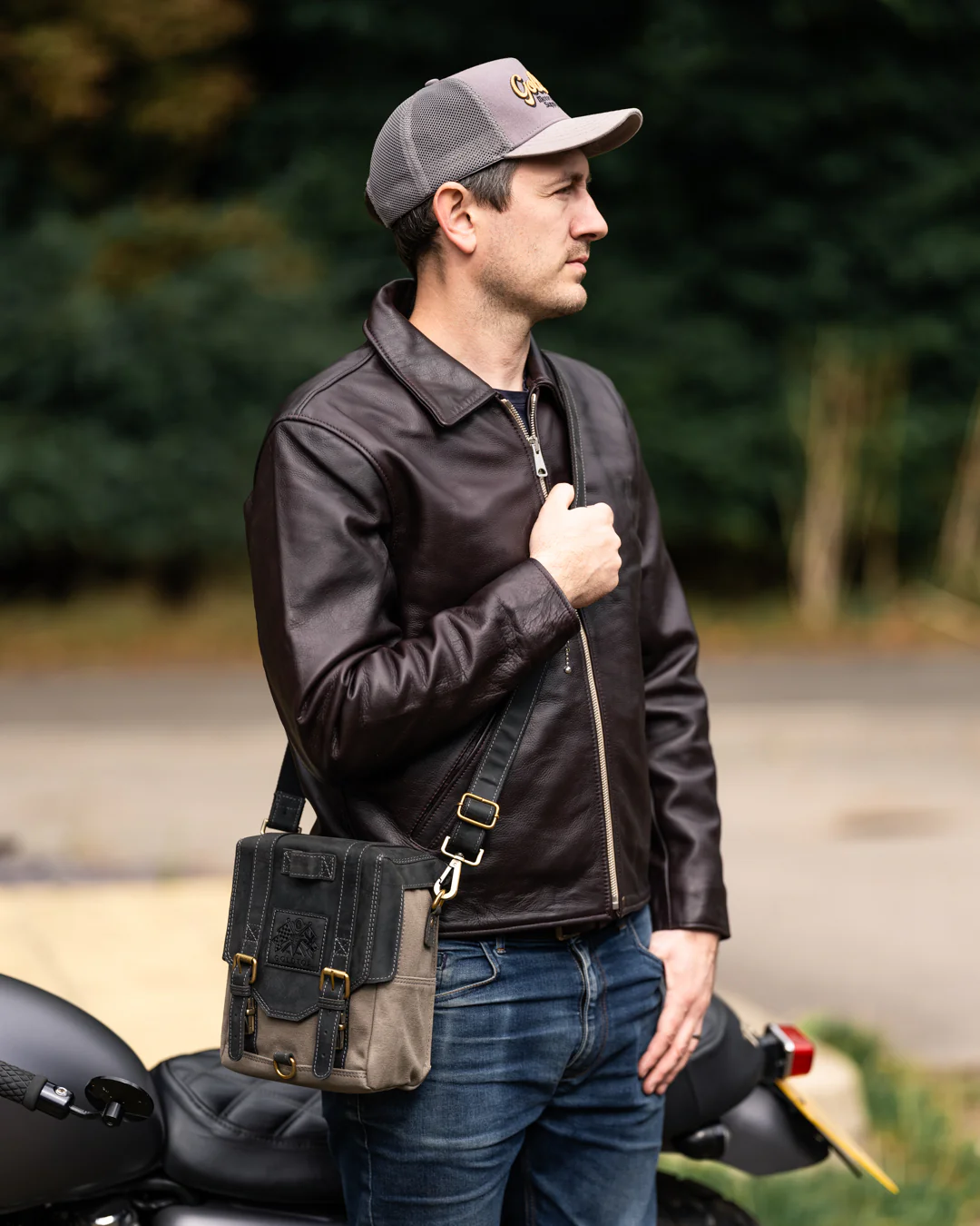 Canvas & Leather Tank Bag - Large - Image 31