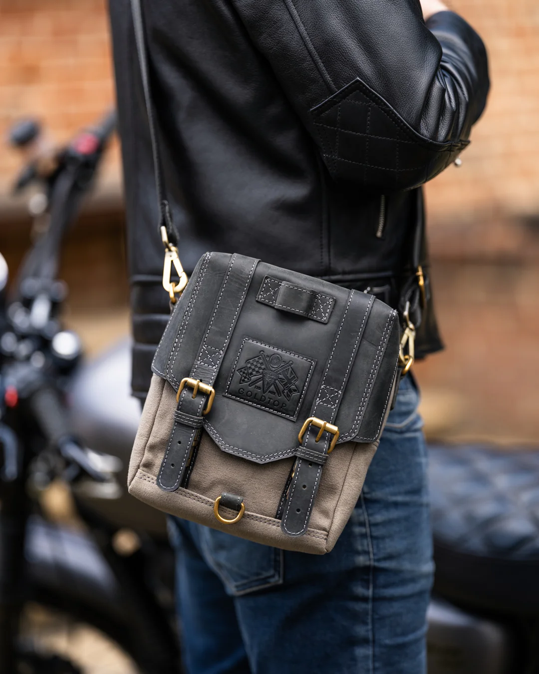 Canvas & Leather Tank Bag - Large - Image 32