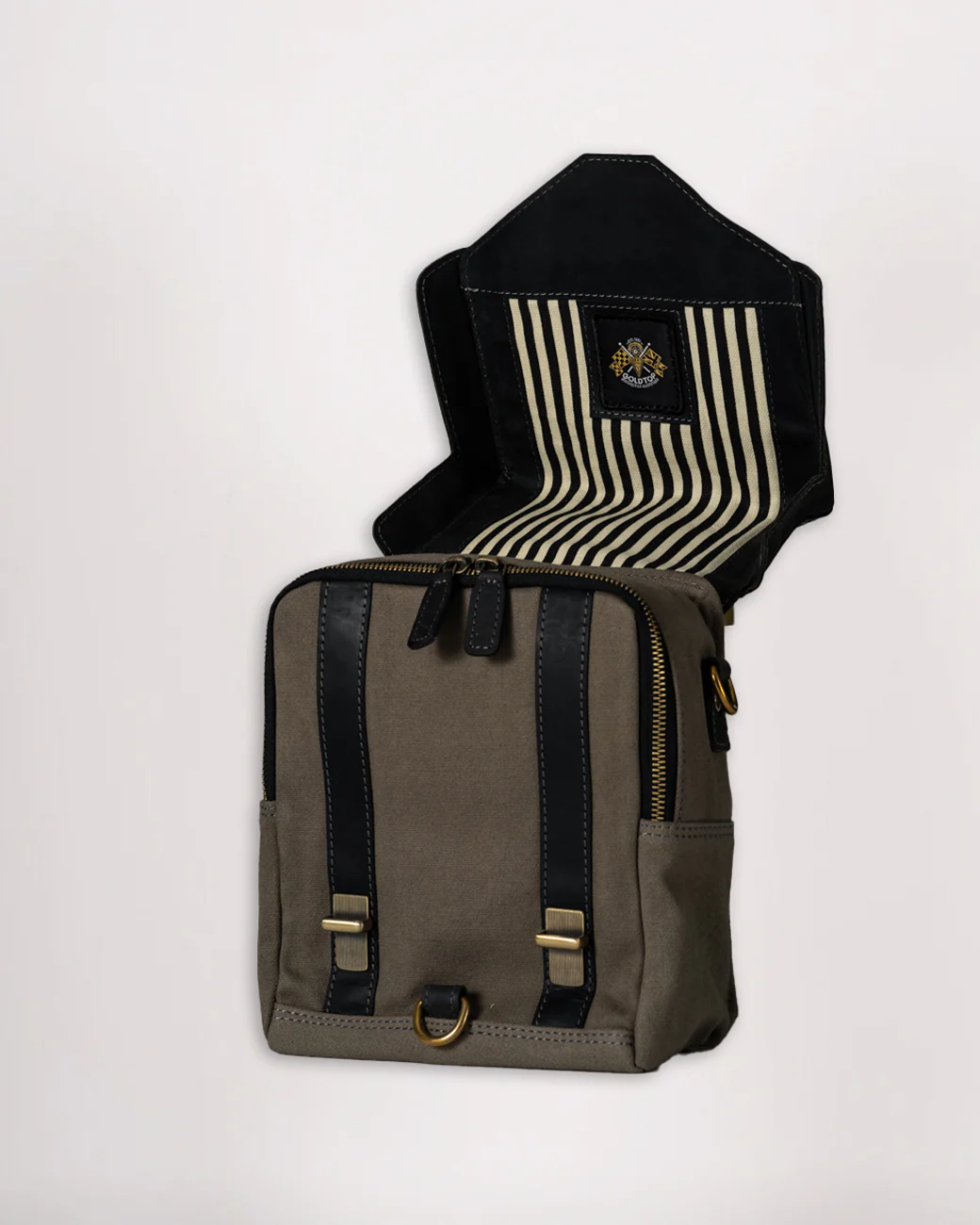Canvas & Leather Tank Bag - Large - Image 34