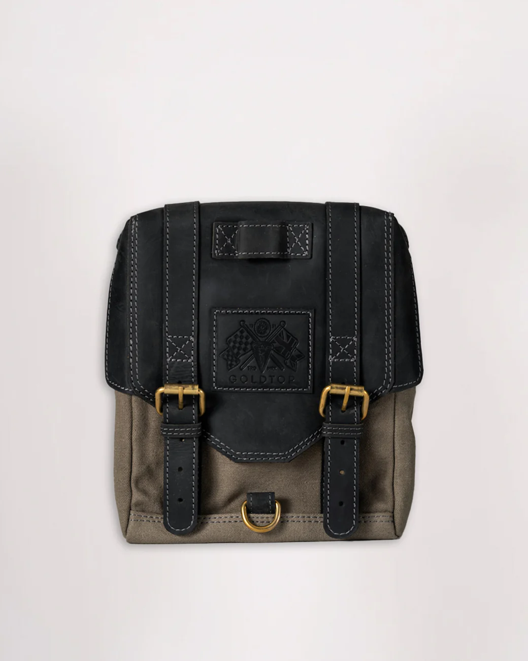 Canvas & Leather Tank Bag - Large - Image 35
