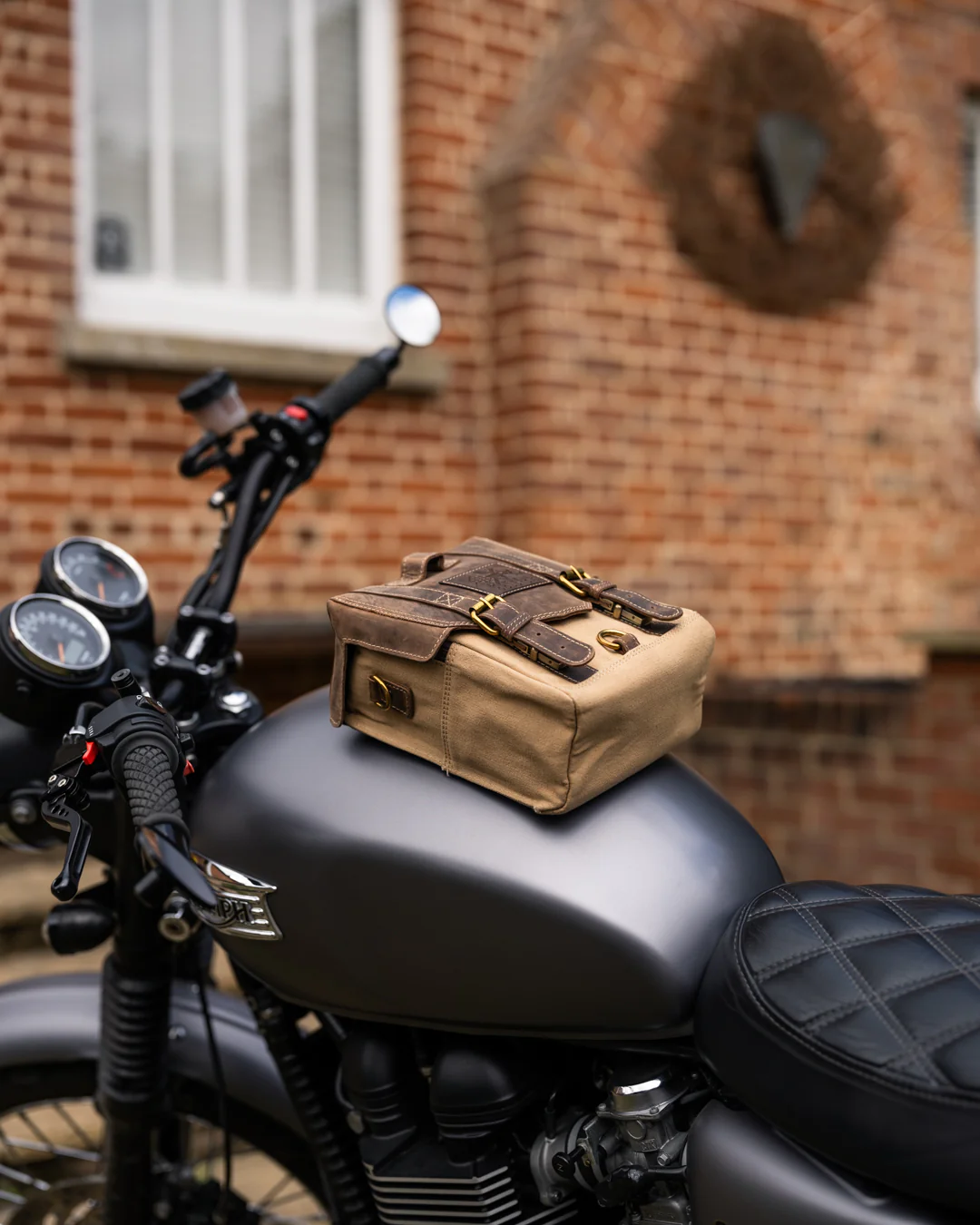 Canvas & Leather Tank Bag - Large - Image 4