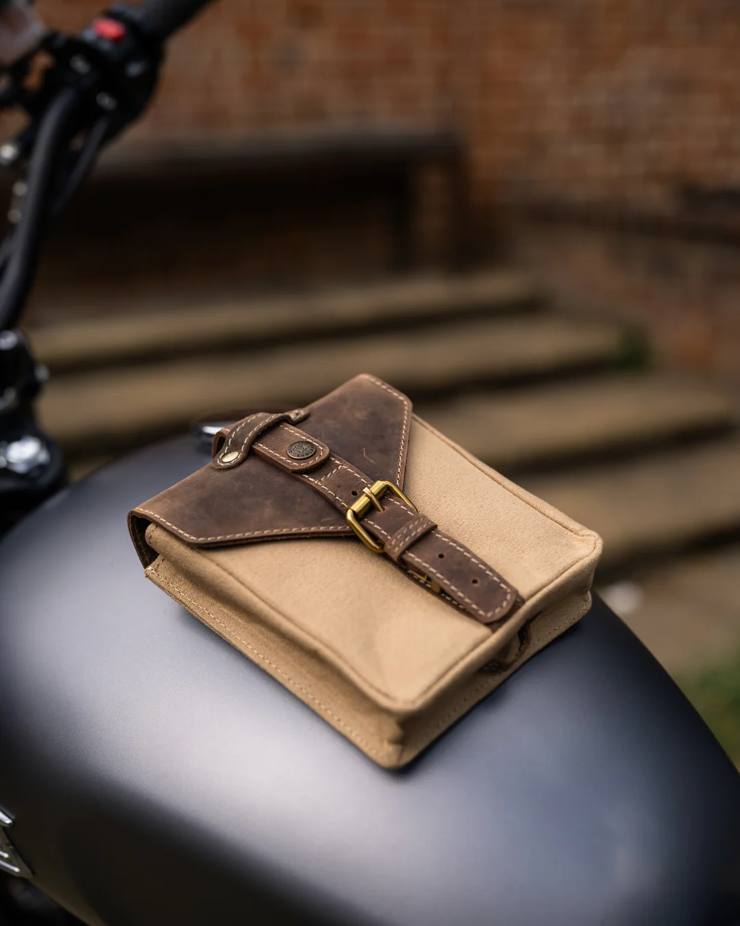 Canvas & Leather Tank Bag - Small - Image 11