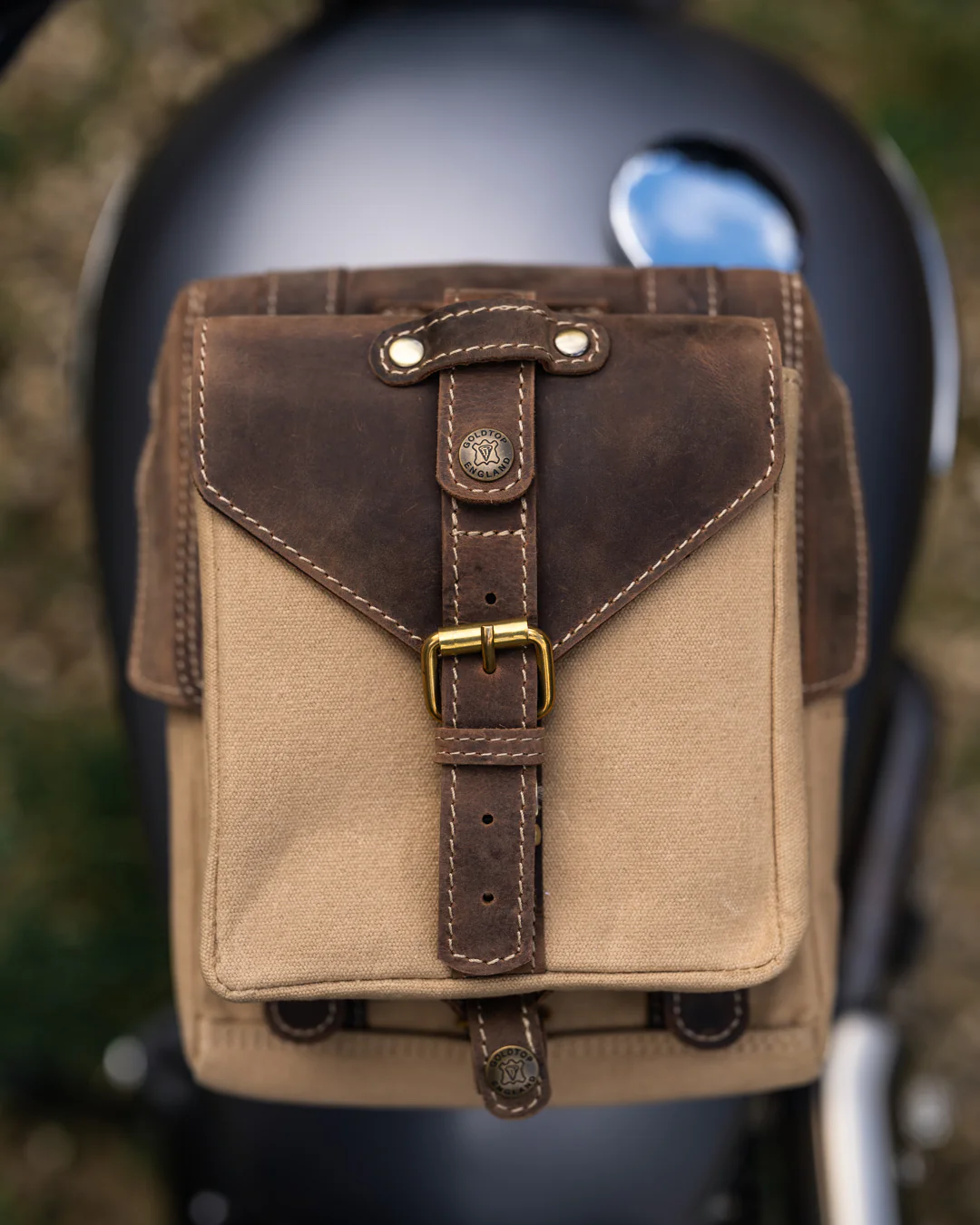 Canvas & Leather Tank Bag - Small - Image 14