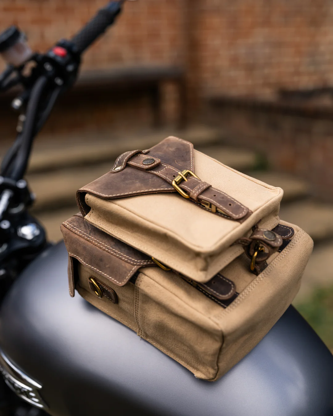 Canvas & Leather Tank Bag - Small - Image 15
