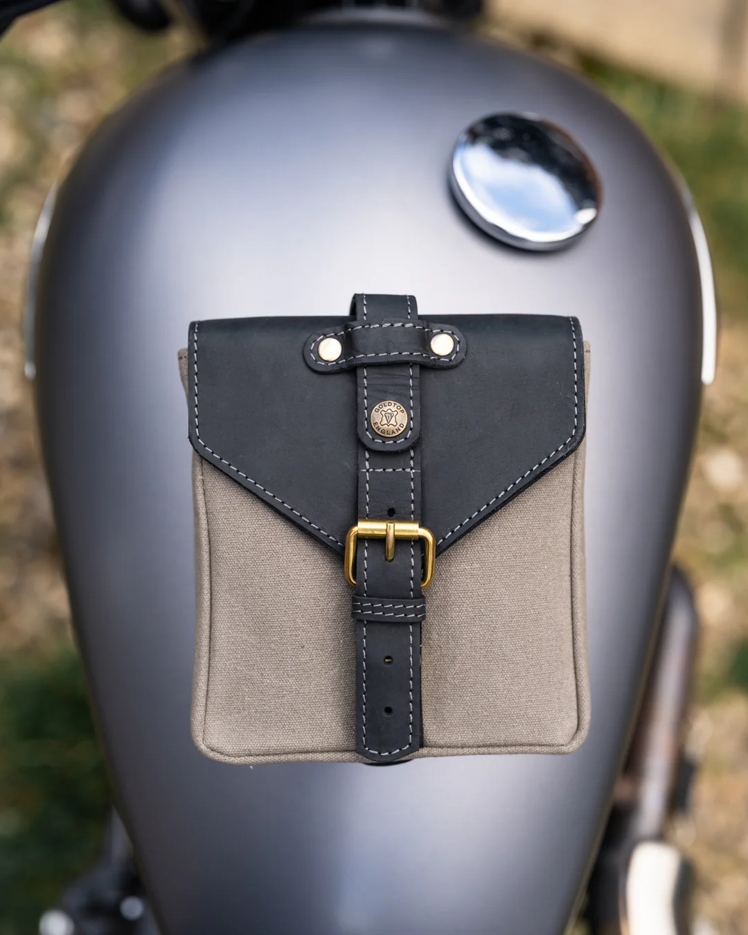 Canvas & Leather Tank Bag - Small - Image 21