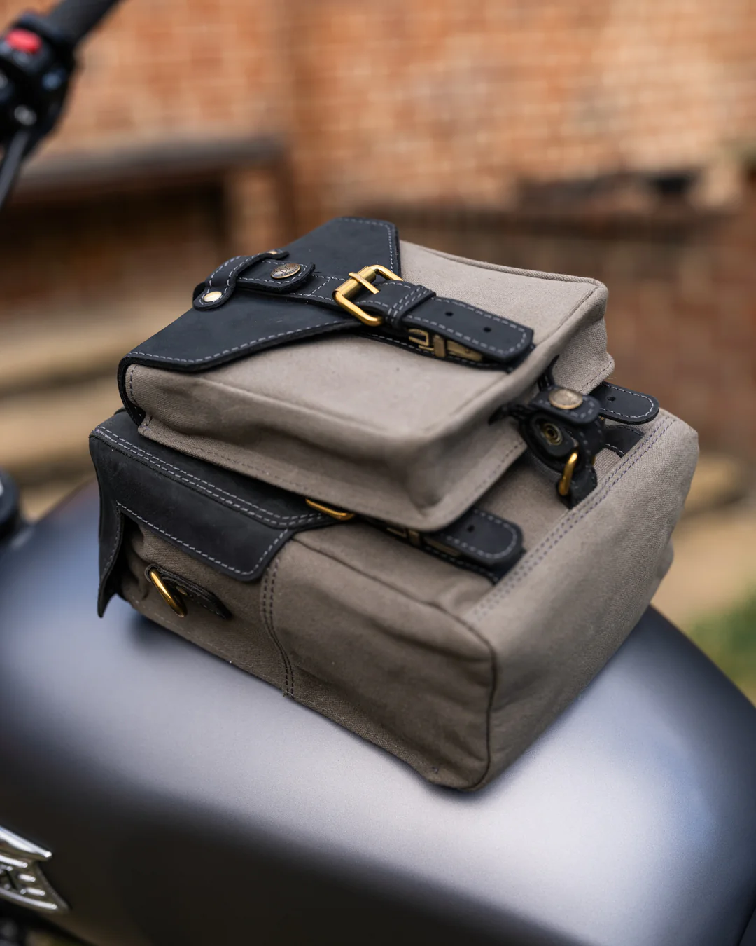 Canvas & Leather Tank Bag - Small - Image 24