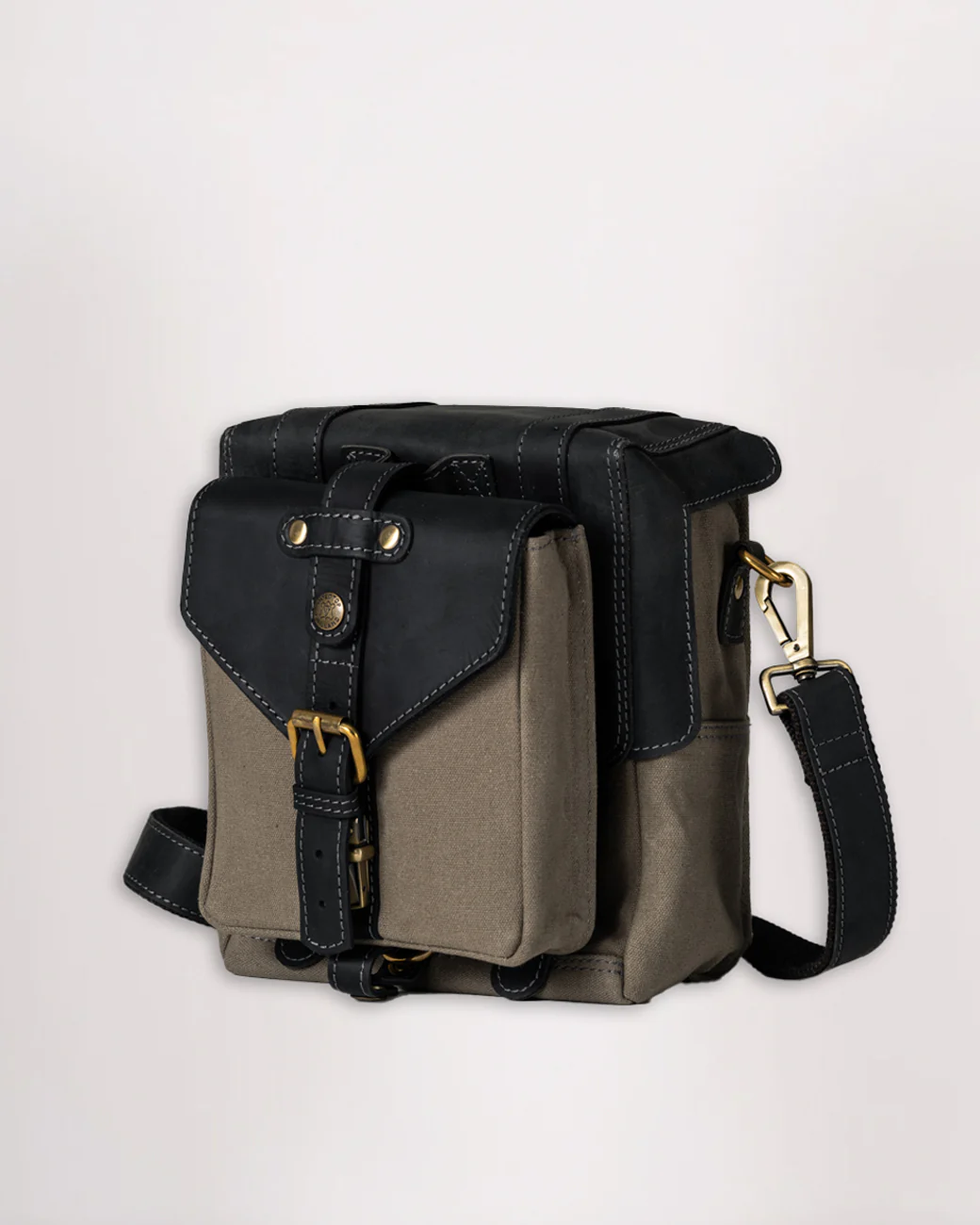 Canvas & Leather Tank Bag - Small - Image 28