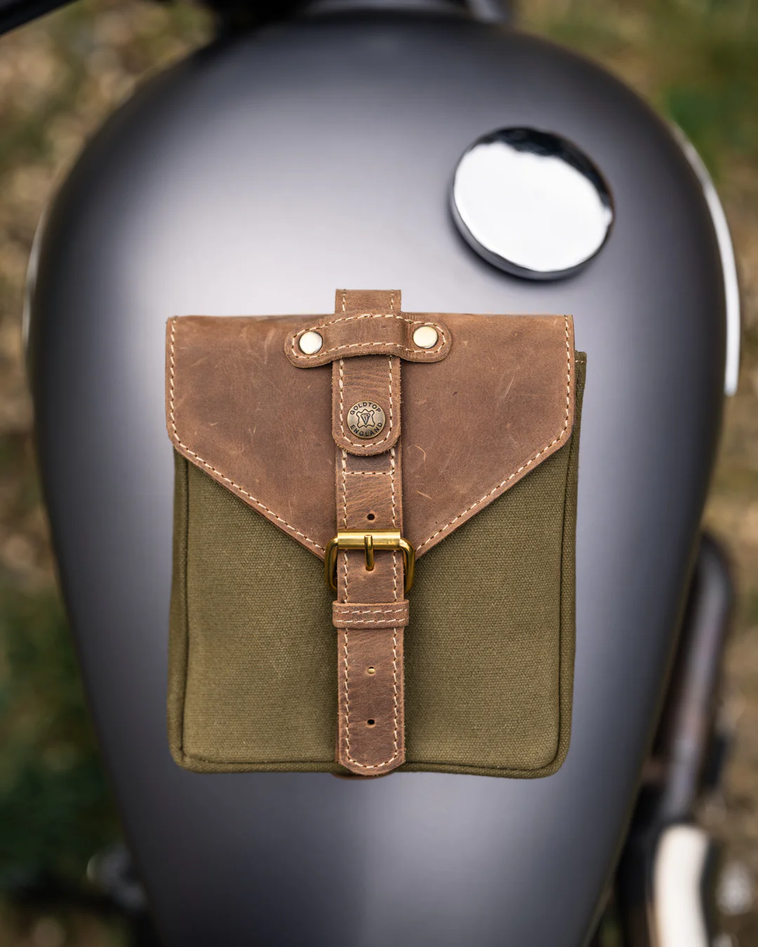 Canvas & Leather Tank Bag - Small - Image 3