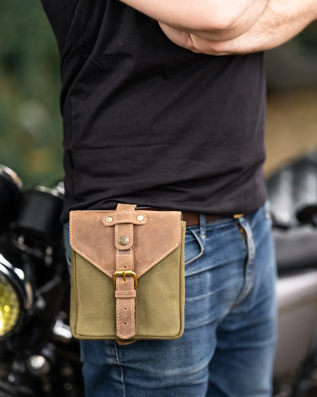Canvas & Leather Tank Bag - Small - Image 4