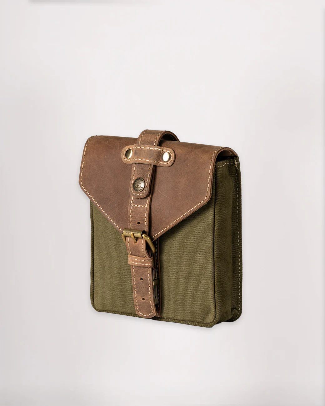 Canvas & Leather Tank Bag - Small - Image 7