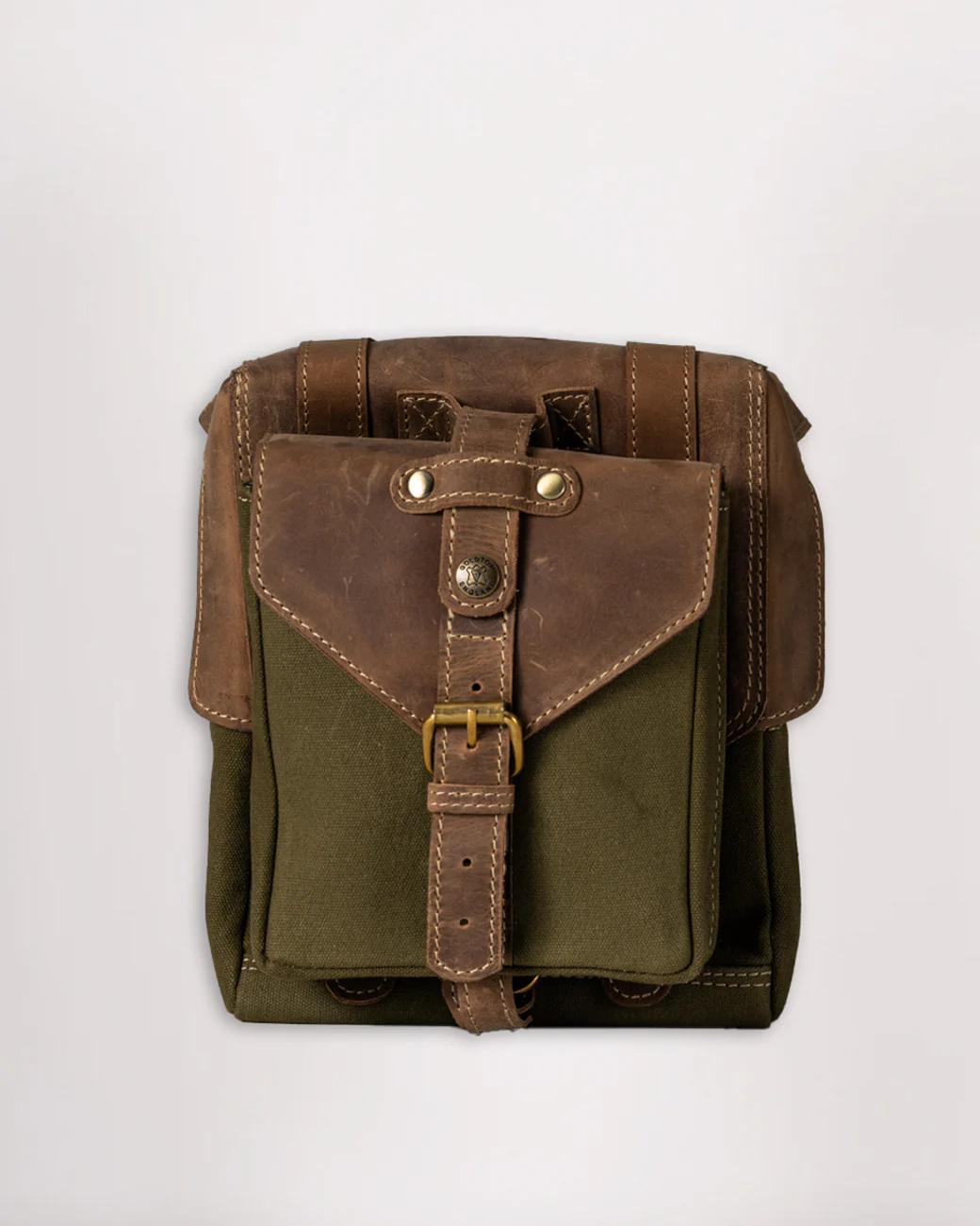 Canvas & Leather Tank Bag - Small - Image 8