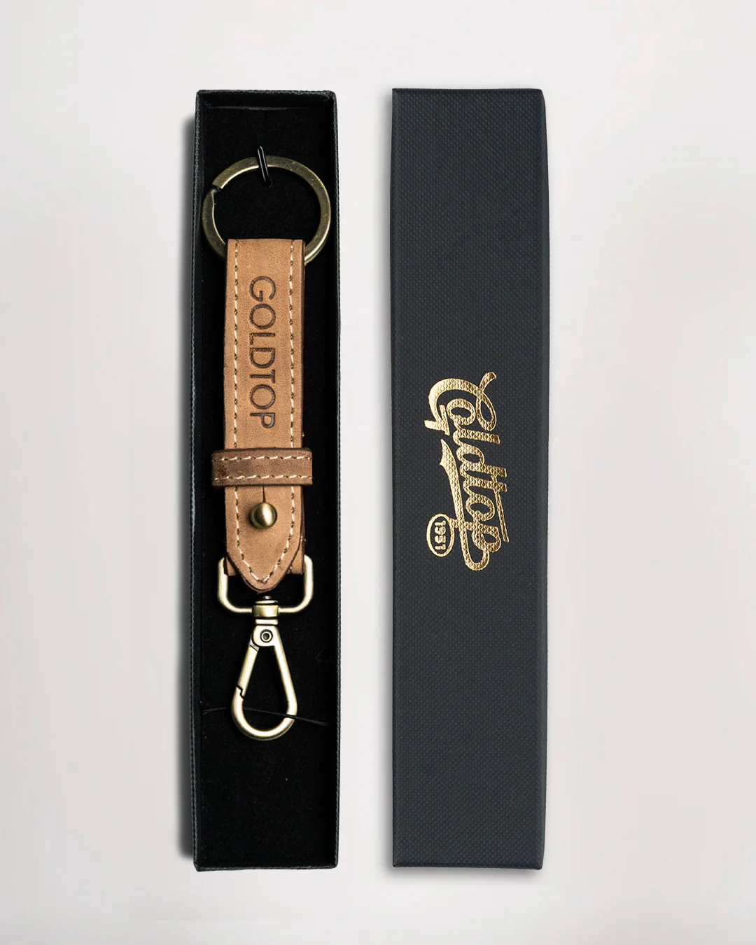 Leather Belt Loop Keyring (Slim) - Image 10