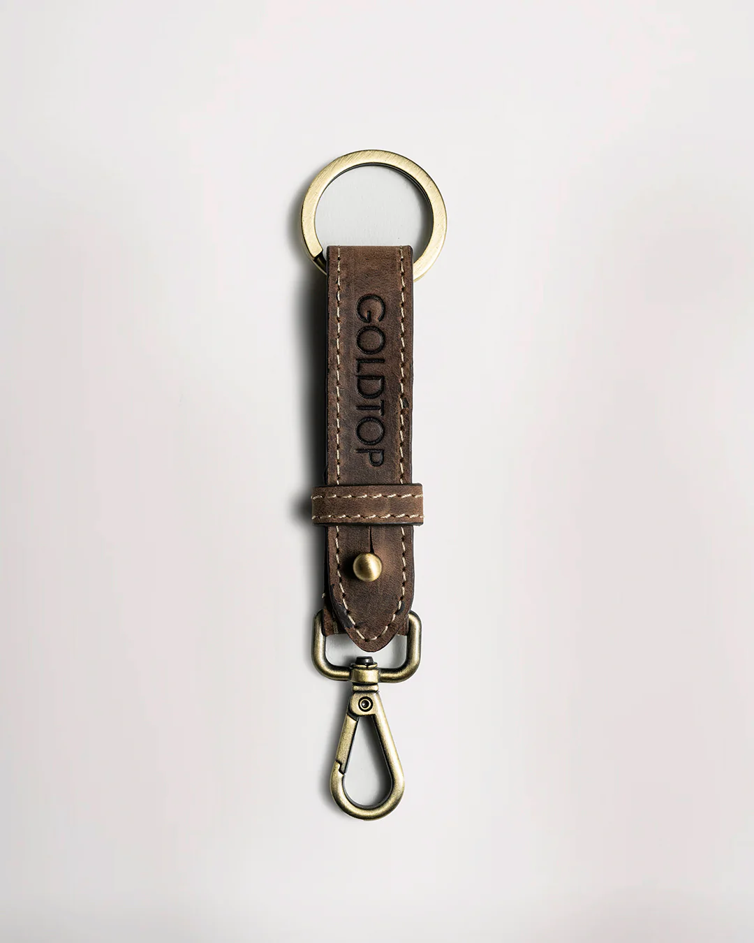 Leather Belt Loop Keyring (Slim) - Image 3