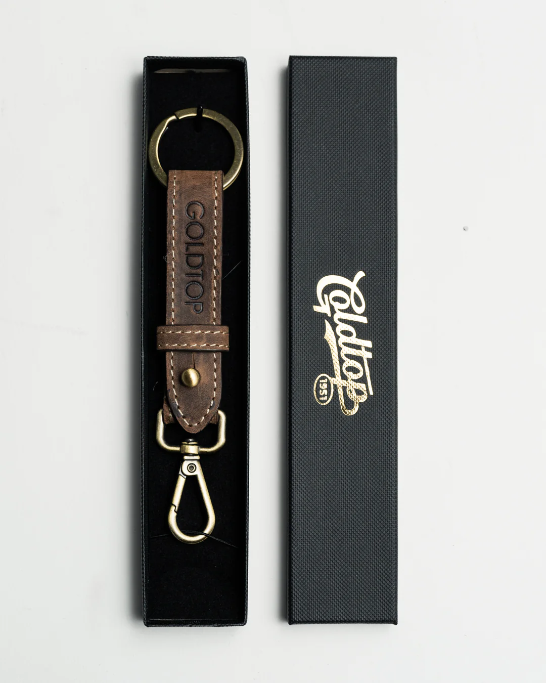 Leather Belt Loop Keyring (Slim) - Image 4
