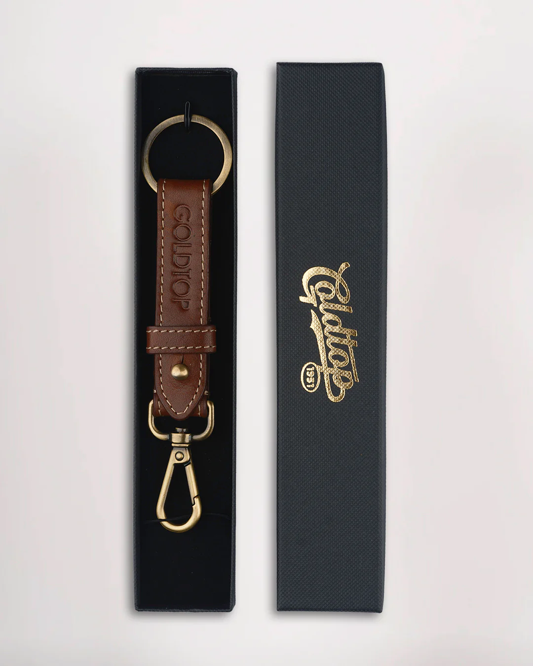 Leather Belt Loop Keyring (Slim) - Image 8