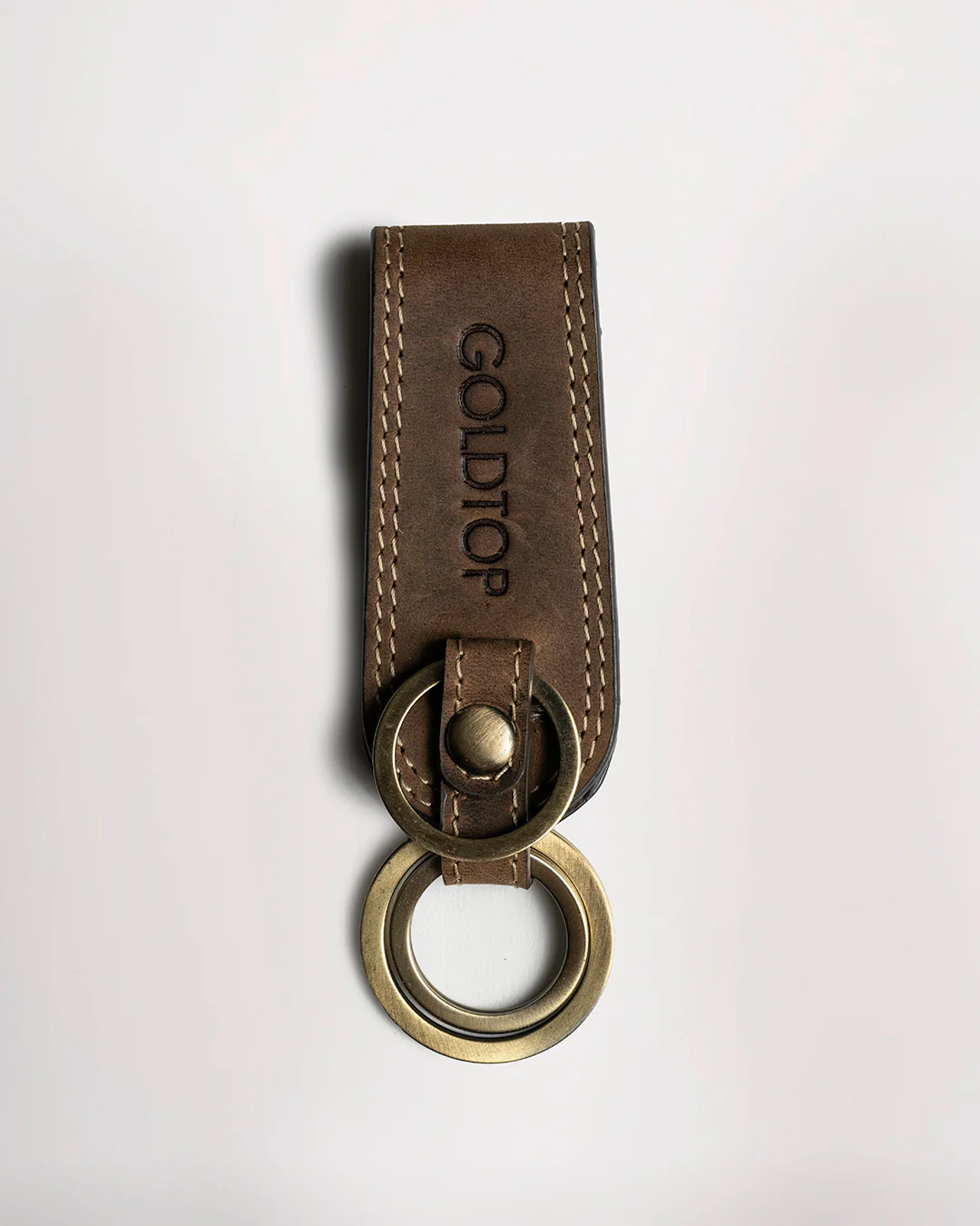 Leather Belt Loop Keyring (Wide) - Image 3