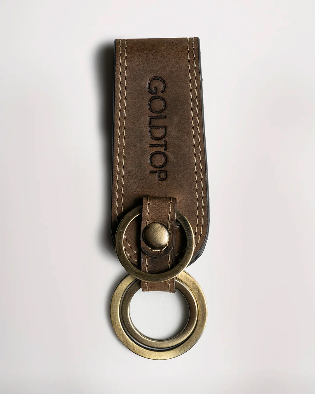 Leather Belt Loop Keyring (Wide) - Image 4