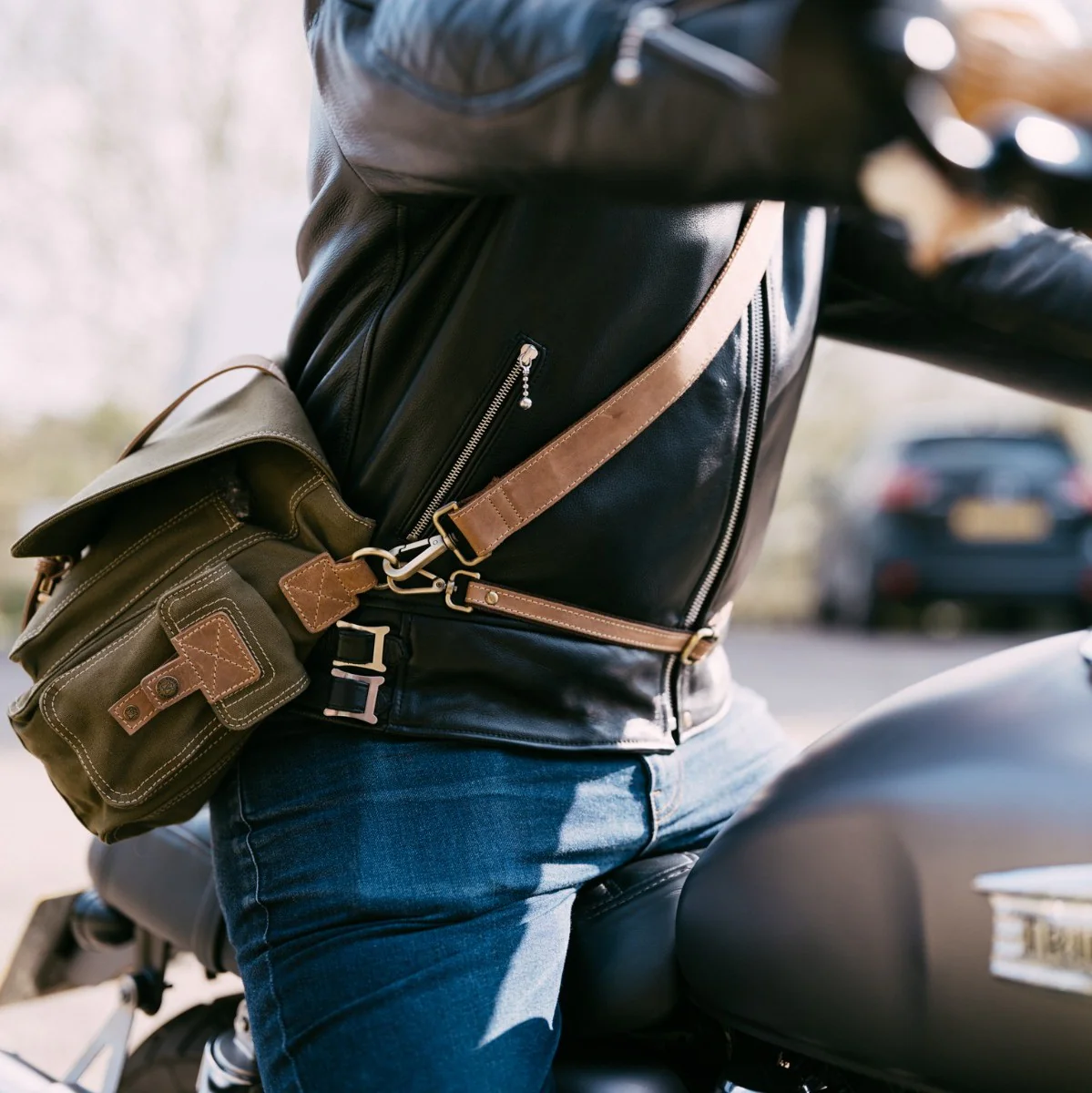 Leather Safety Waist Strap for Bags - Image 10