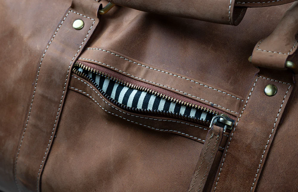 Leather Holdall - Image 10