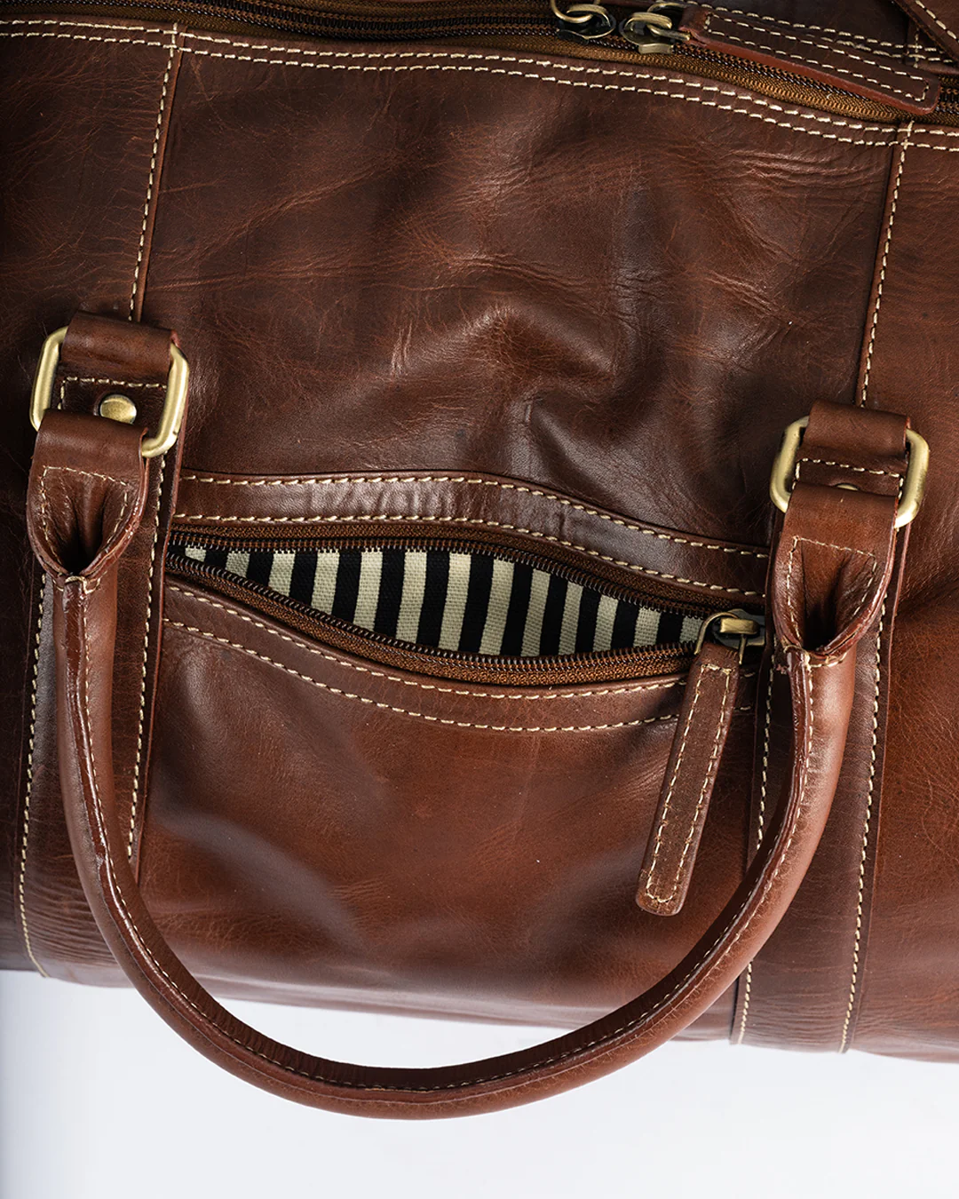 Leather Holdall - Image 16