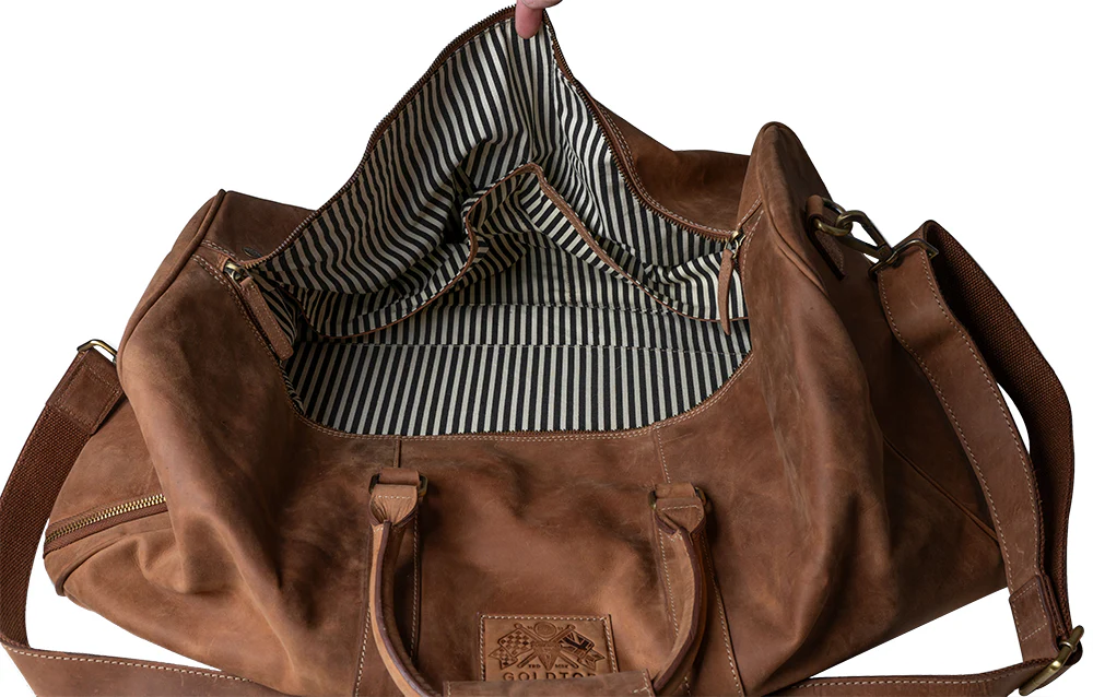 Leather Holdall - Image 7