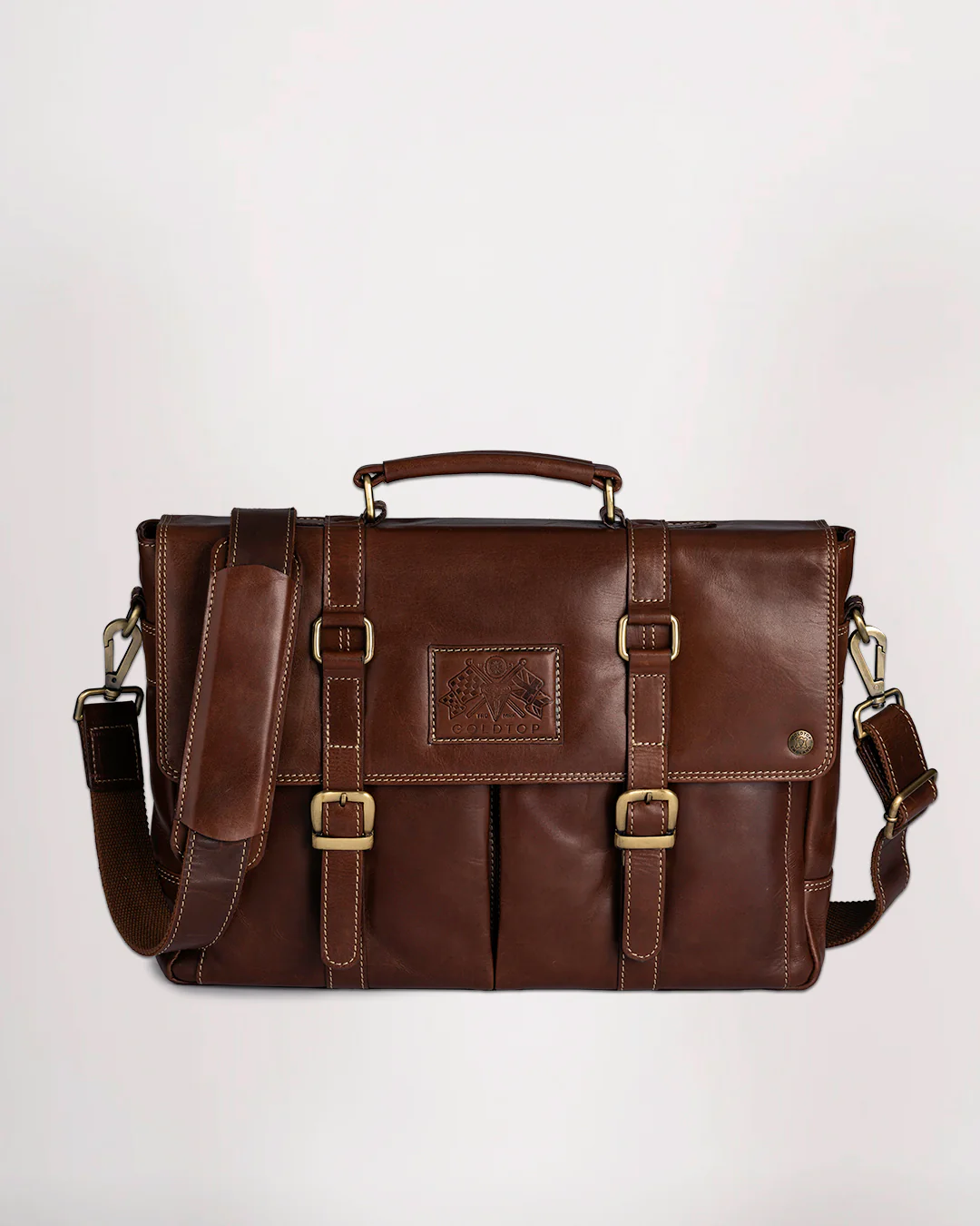 Leather Messenger Bag - Image 10