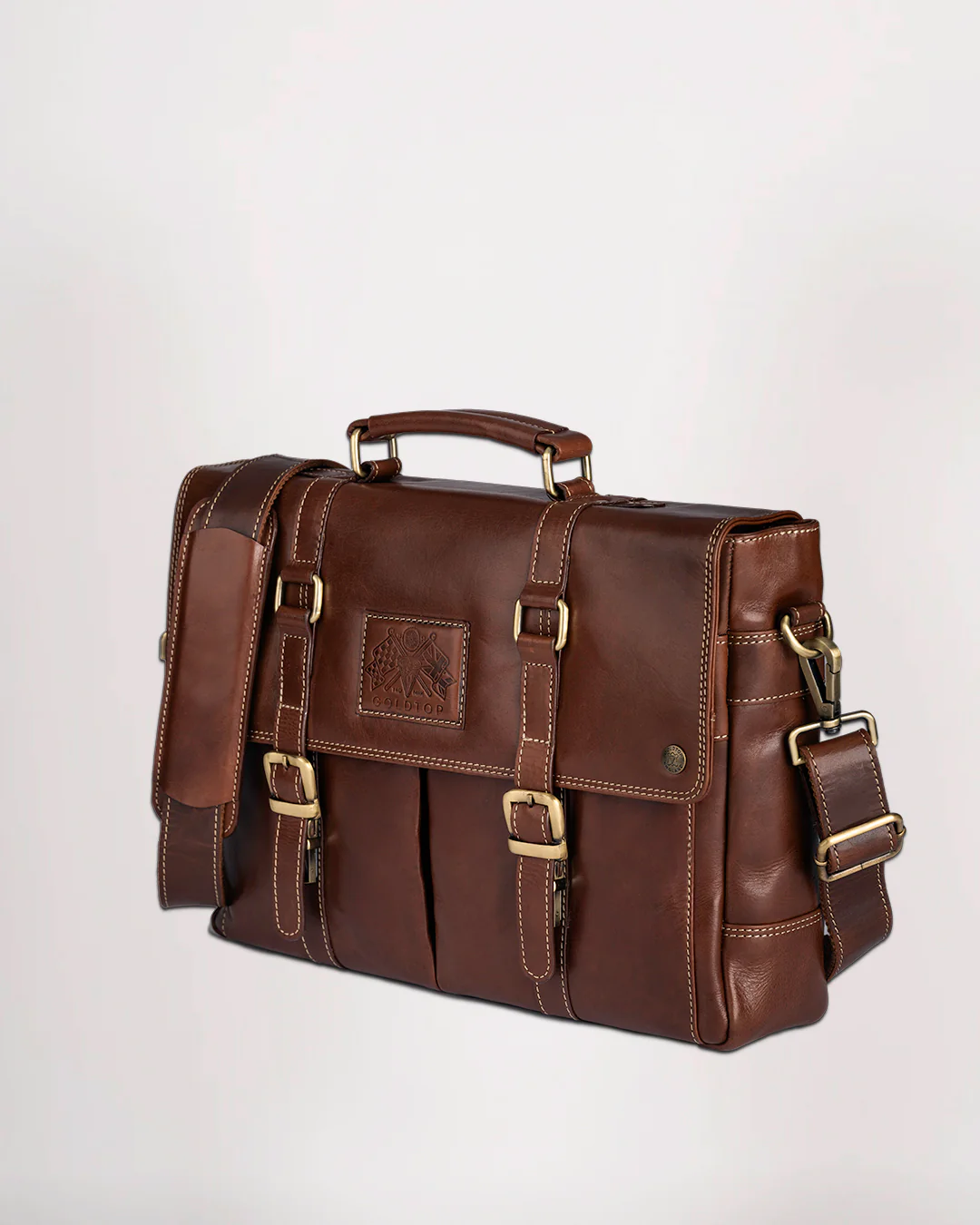 Leather Messenger Bag - Image 12