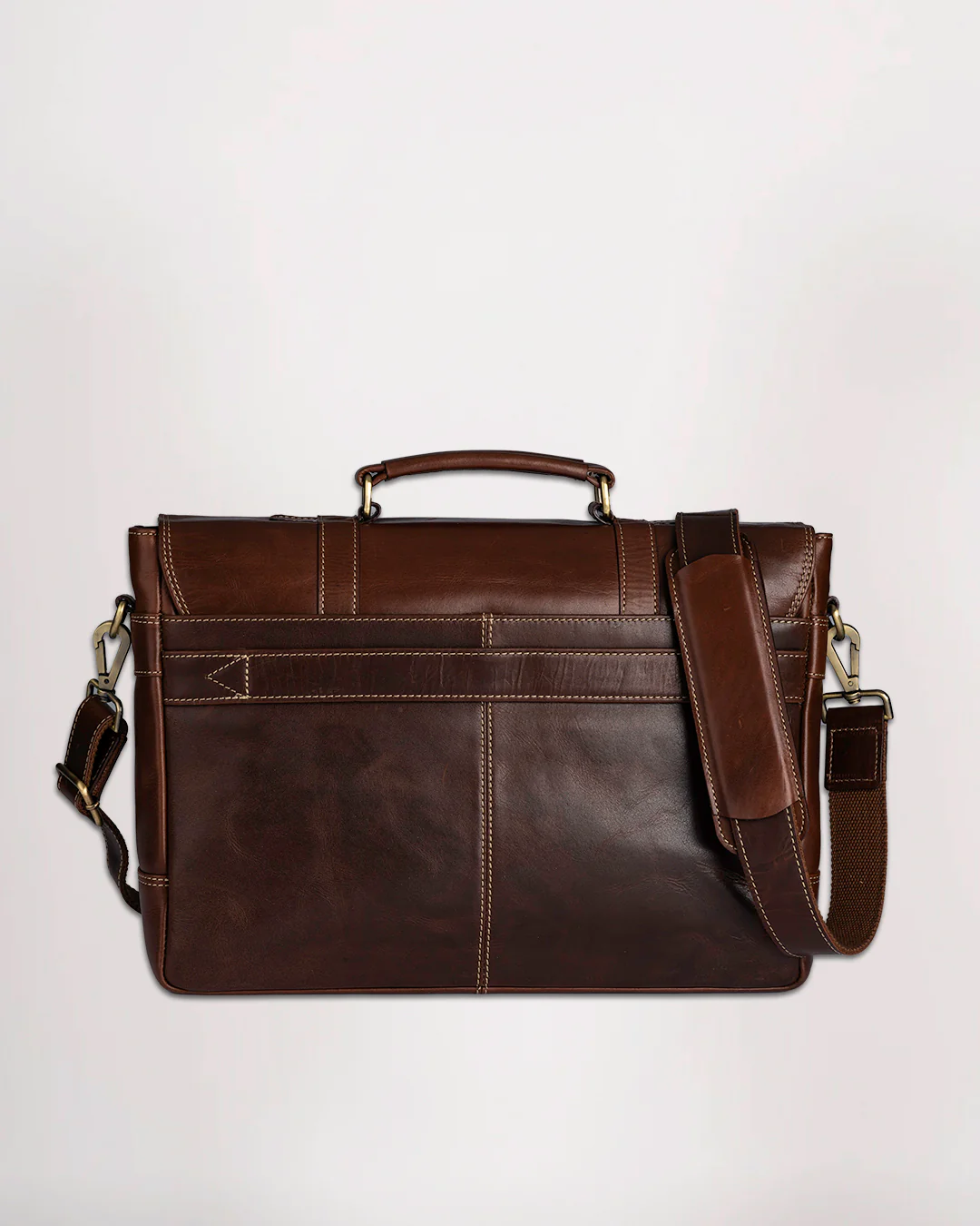 Leather Messenger Bag - Image 13