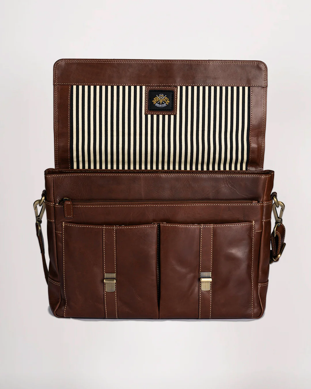 Leather Messenger Bag - Image 14